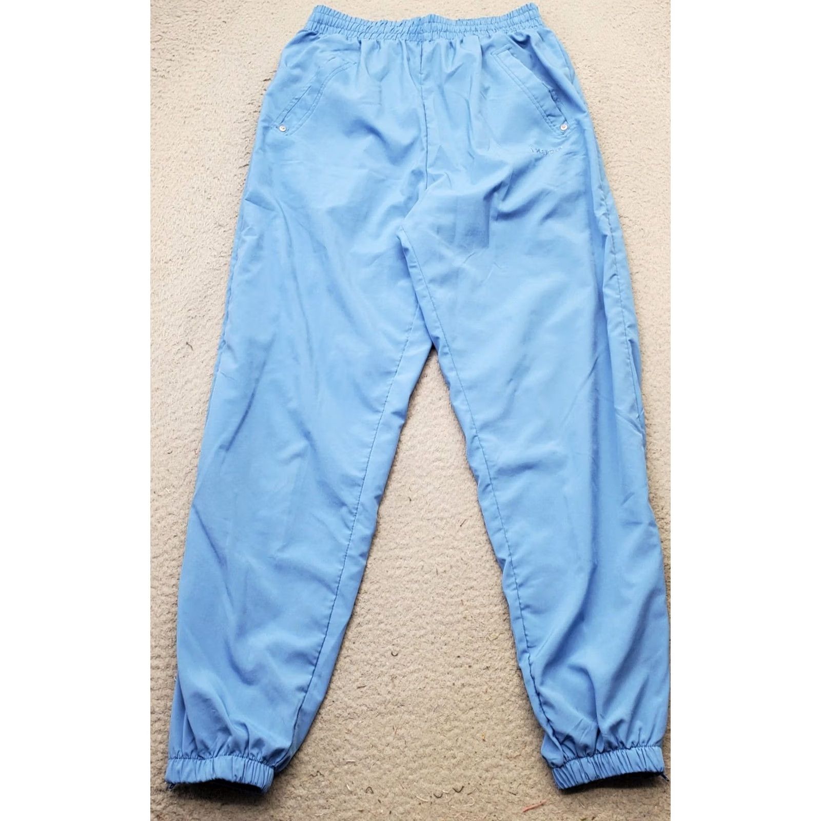 Vintage IXSPA Jogger Pants Womens Small Blue Running Training Ankle Zip Elastic Waist XS? Size 28" / US 6 / IT 42 - 2 Thumbnail