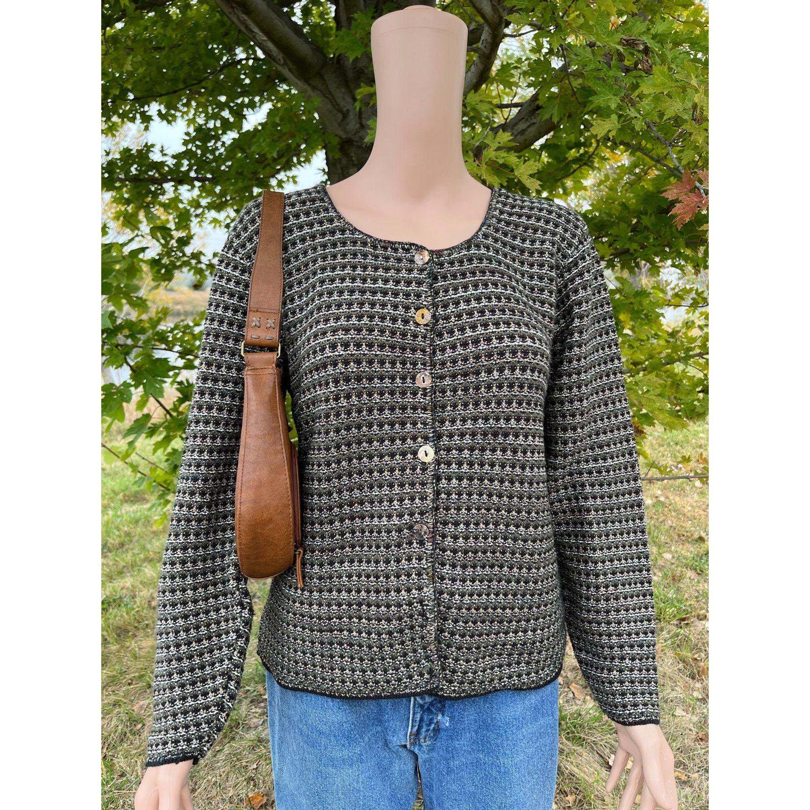 Vintage Vintage Reba Rose Knit Cardigan Size M / US 6-8 / IT 42-44 - 1 Thumbnail