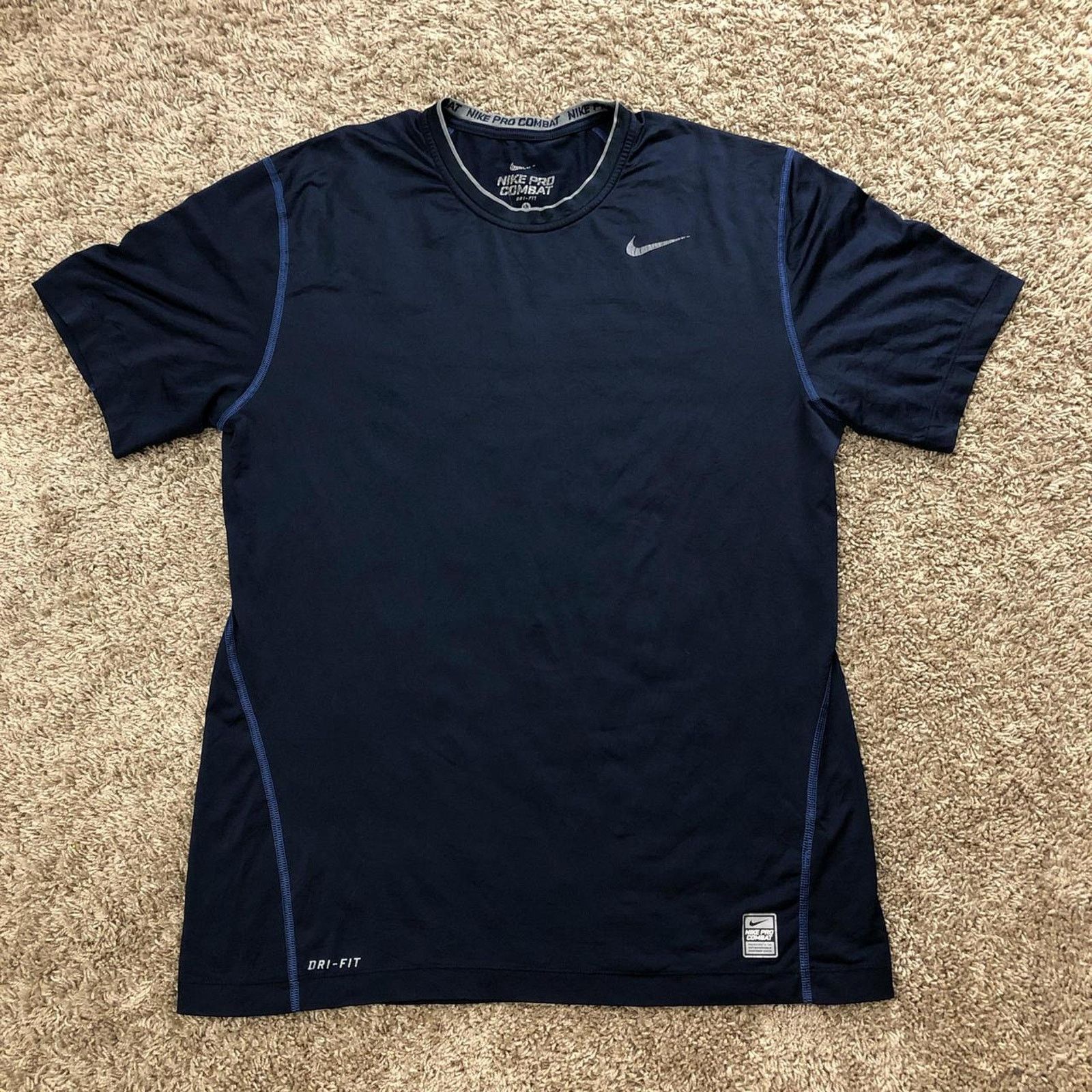 Nike Men s NikePro Combat Fitted Dri Fit Athletic Shirt Grailed