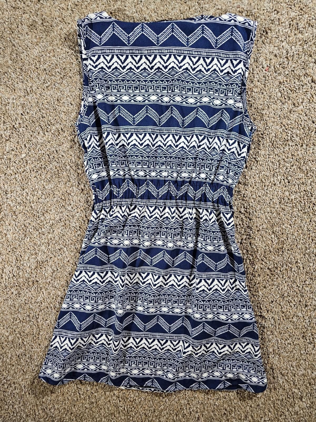 Other LA CLASS Blue White L Dress Size L / US 10 / IT 46 - 5 Thumbnail