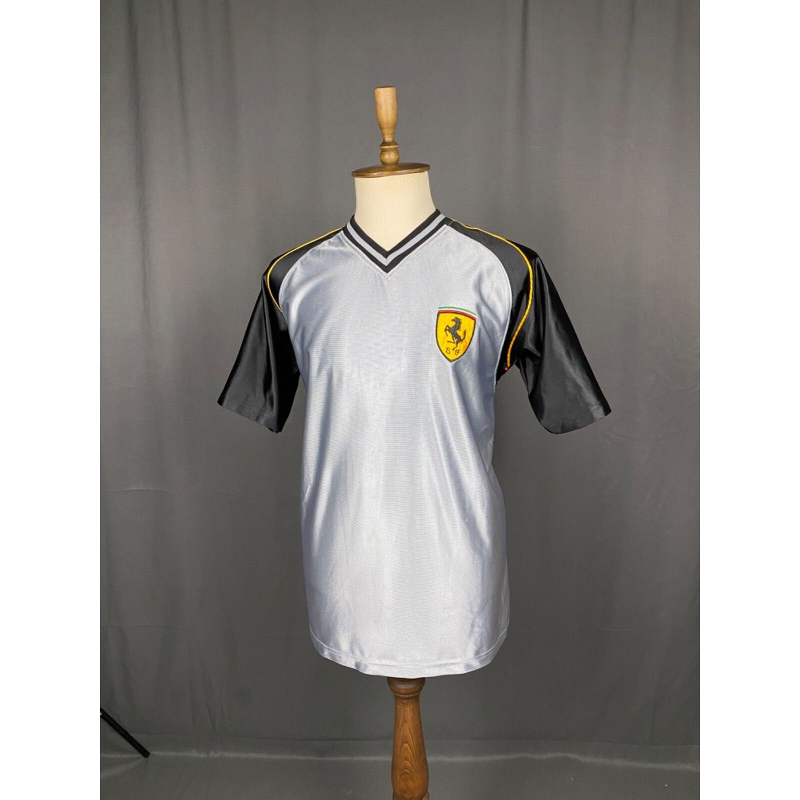 Ferrari Ferrari Vintage Big Logo Men's Gray Blue T-Shirt Standart Si Size US L / EU 52-54 / 3 - 4 Thumbnail