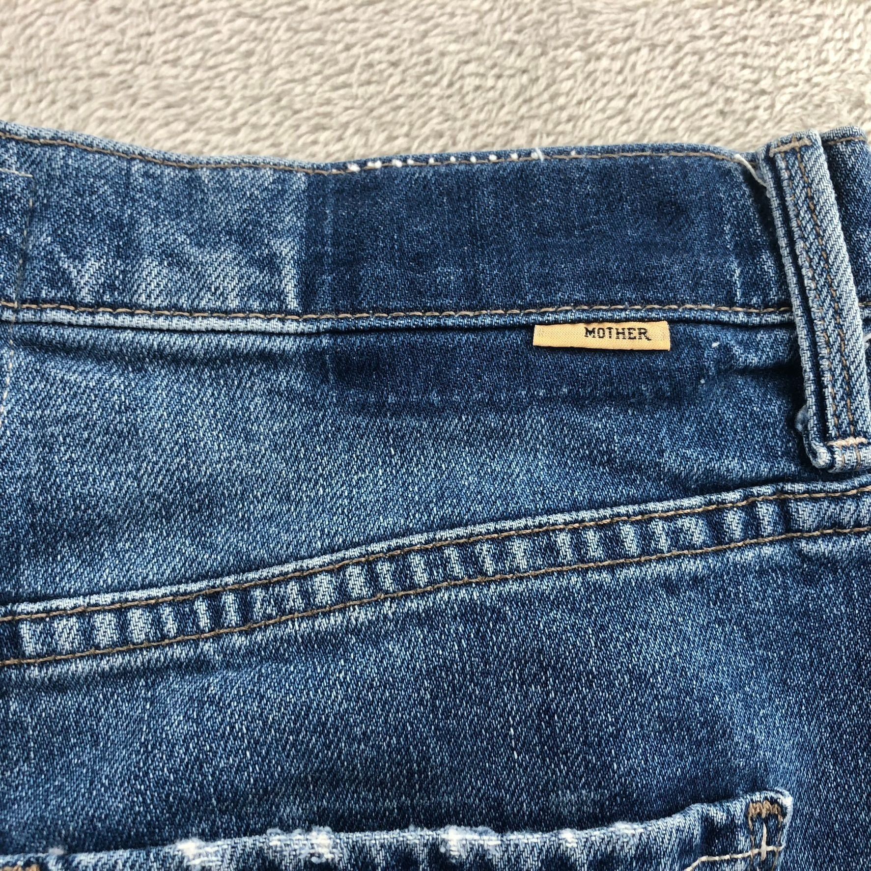 MOTHER Mother Women Jeans 26 Straight Leg Superior Blue Denim Butto Size 26" / US 2 / IT 38 - 17 Thumbnail