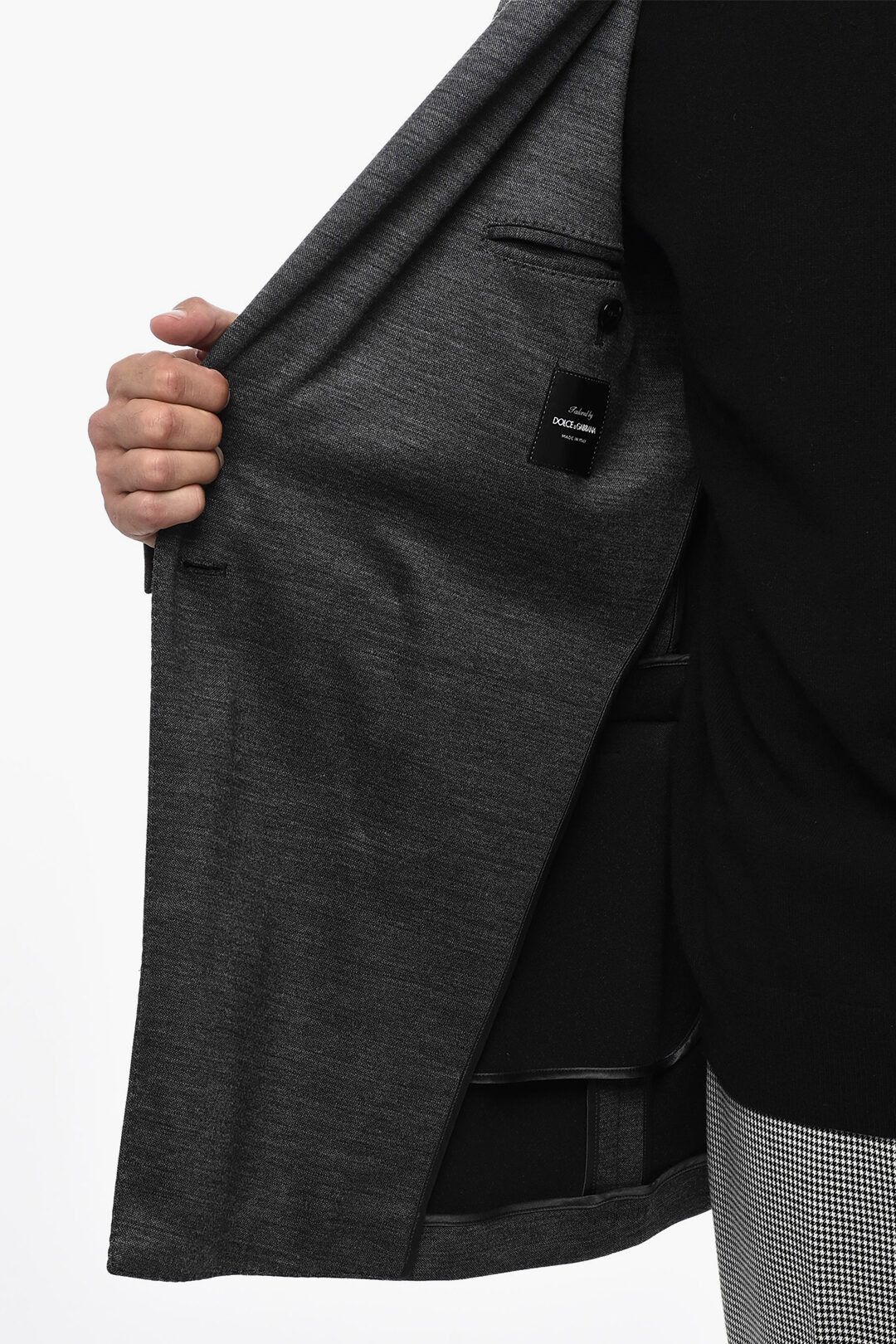 Dolce & Gabbana og1mm0825 Wool Blend Double Breasted Blazer in Grey Size US M / EU 48-50 / 2 - 5 Thumbnail