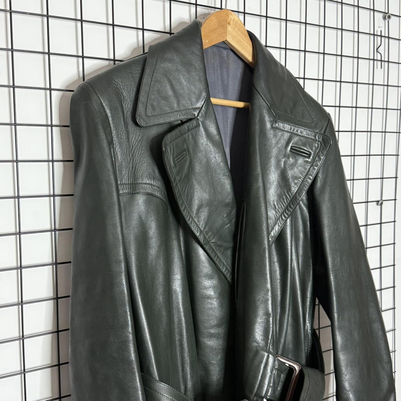 Vintage Real Leather Maxi Coat Double Breasted Mens Size US L / EU 52-54 / 3 - 6 Thumbnail