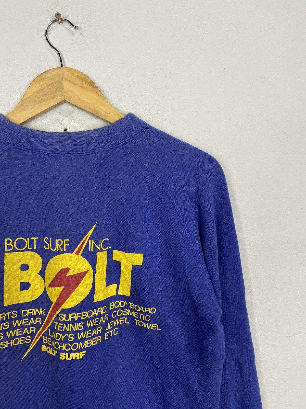 Lightning Bolt × Vintage Rare Design 90s Lightning BoltSurf Pullover Sweatshirt Size US M / EU 48-50 / 2 - 4 Thumbnail