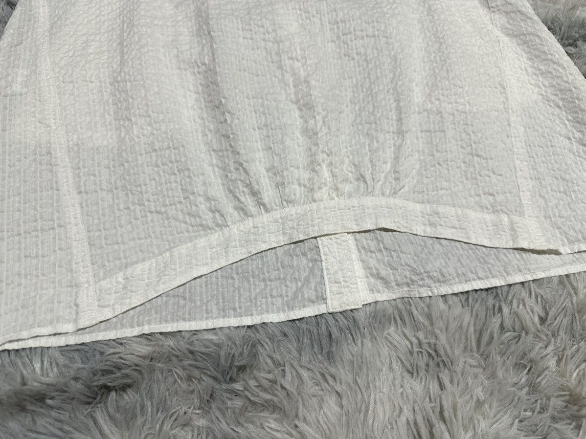 Japanese Brand 🔥Vintage Kansai Bis Seersucker Shirt Dress White Size US L / EU 52-54 / 3 - 11 Thumbnail