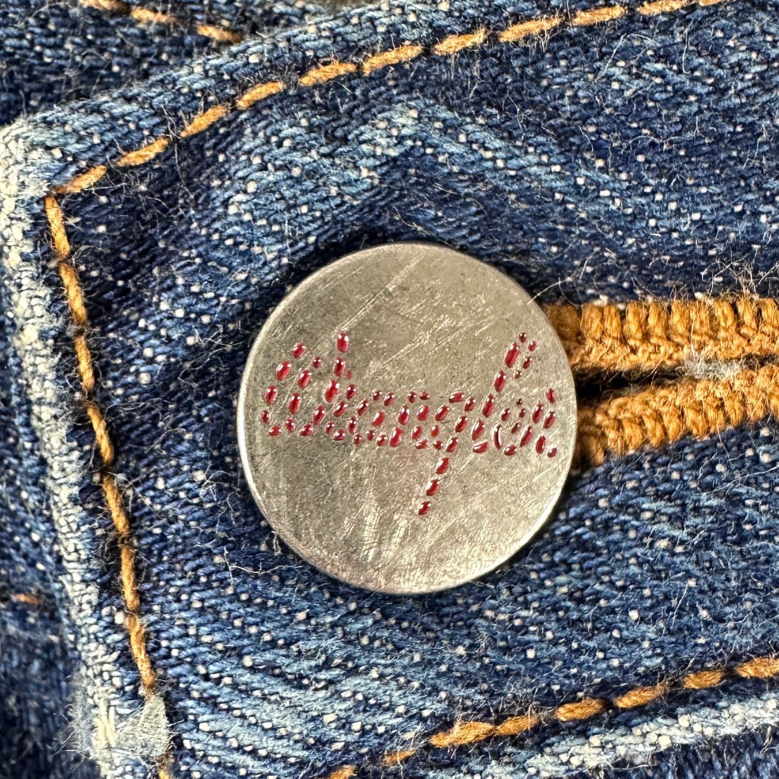 Wrangler Vintage Sanforized Repaired Selvedge Big Ben Denim Size US 29 - 4 Thumbnail