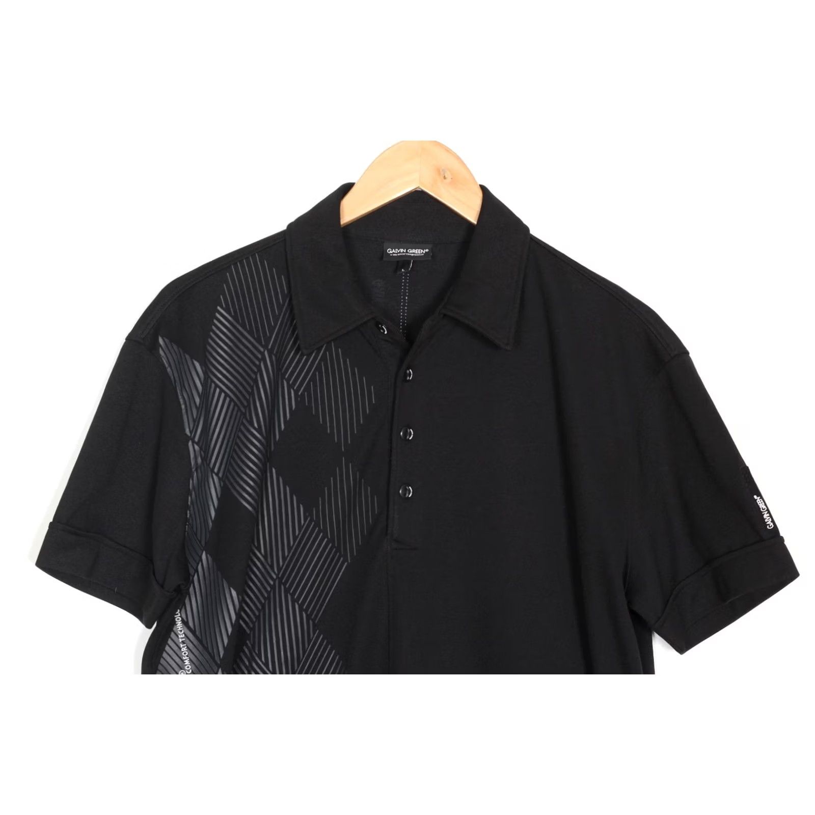 Galvin Green GALVIN GREEN Golf Polo Shirt Men L Black Short Sleeve Comfort Technology VR3955 Size US L / EU 52-54 / 3 - 2 Thumbnail