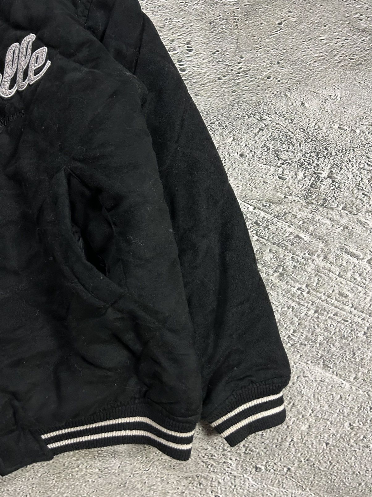Pelle Pelle Pelle Pelle jacket big logo 90s black bomber varsity Size US M / EU 48-50 / 2 - 5 Thumbnail