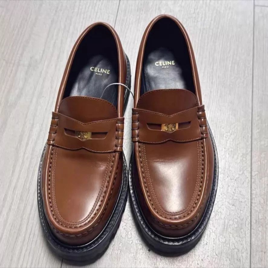 Celine Celine 95 New Brown Shoes 38 Size US 7.5 / IT 37.5 - 1 Thumbnail