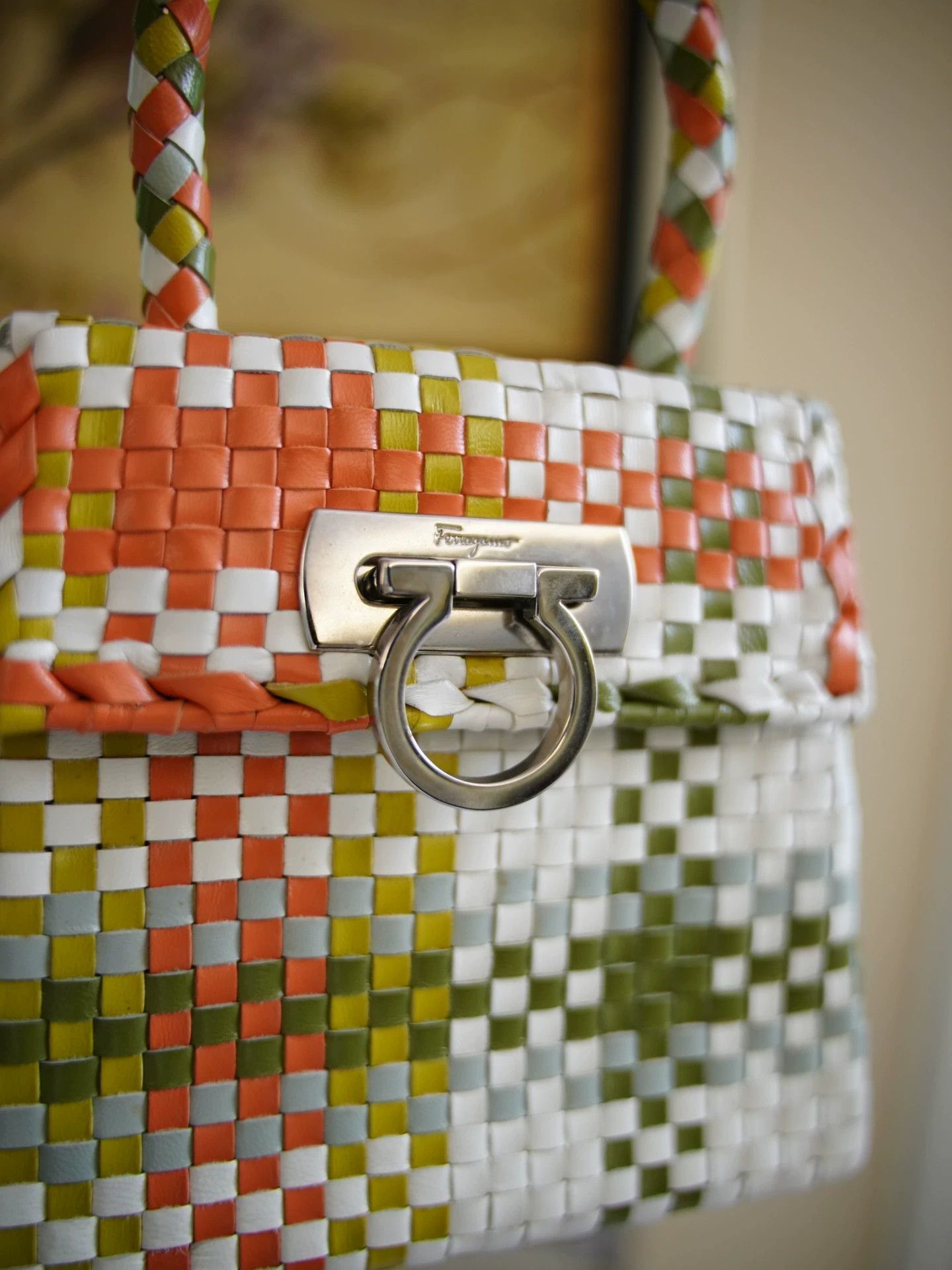 Salvatore Ferragamo Ferragamo Museum Limited Woven Horsebit Tote Small Size ONE SIZE - 2 Thumbnail