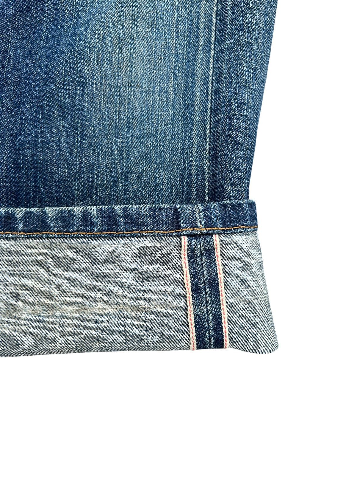 Kapital Thrashed Vintage Levis Big E Selvedge Denim Jeans Size US 32 / EU 48 - 3 Thumbnail