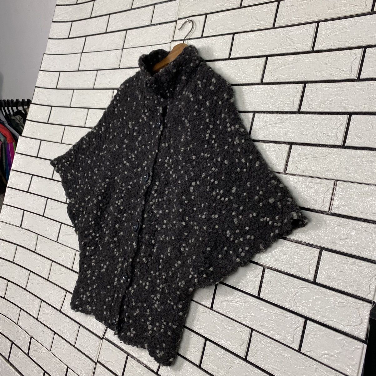Japanese Brand 📌Vintage Wool Bat Jacket Herringbone Marisa Monti Italy Size US S / EU 44-46 / 1 - 3 Thumbnail