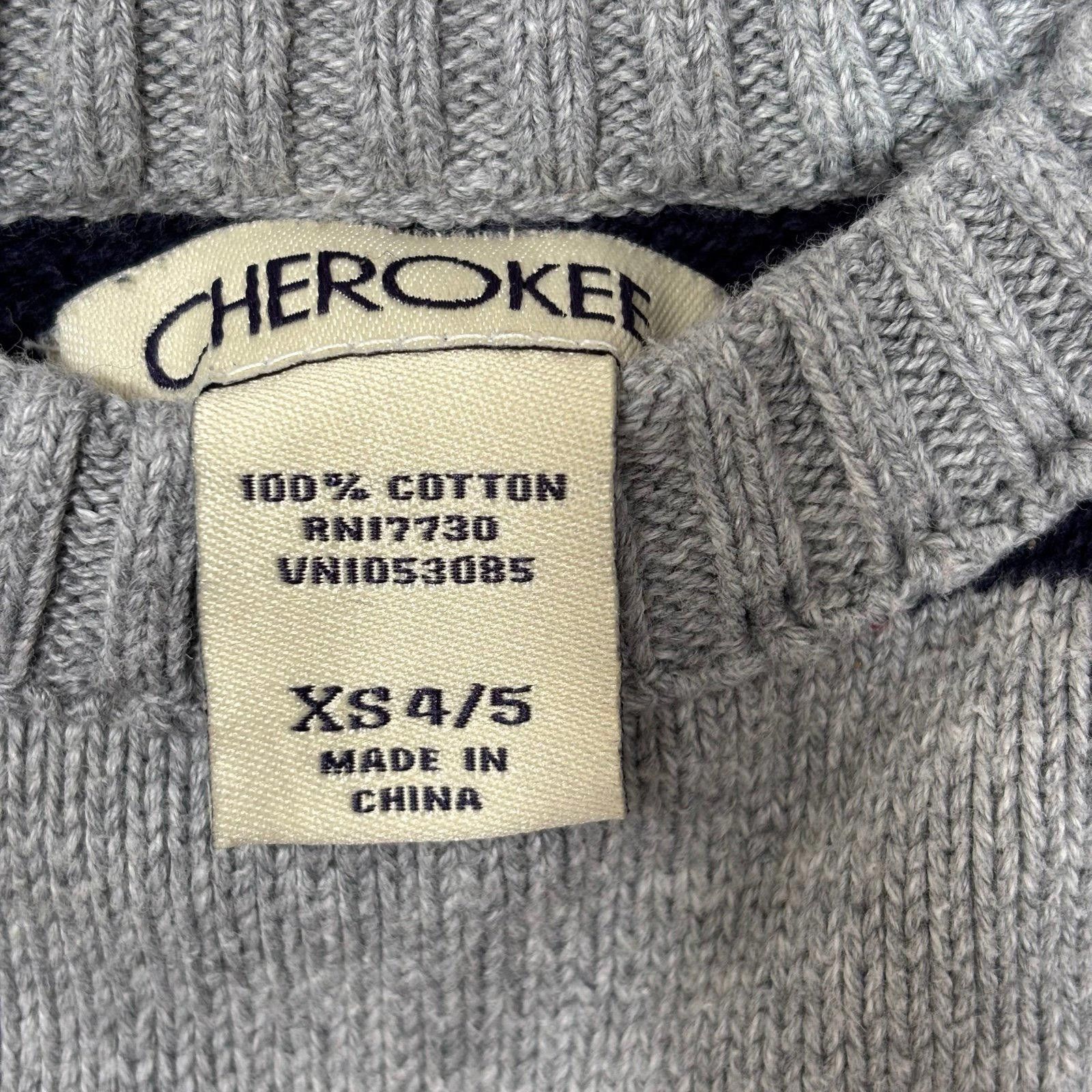 Cherokee Cherokee Kids Striped Cotton Sweater XS 4/5 Size US XS / EU 42 / 0 - 5 Thumbnail