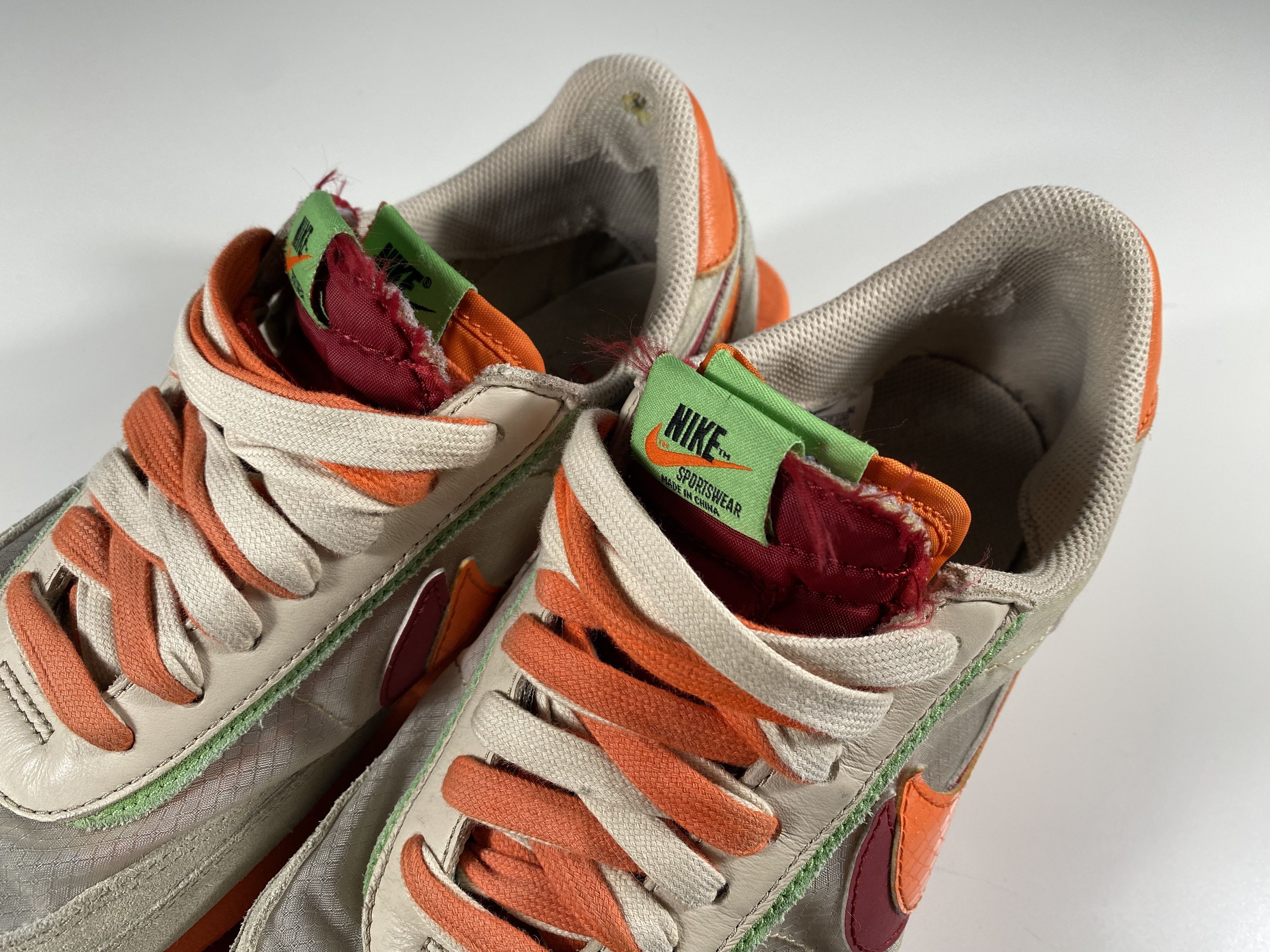 CLOT × Nike × Sacai LDWaffle x sacai x CLOT x Nike 'Orange Blaze' Size US 10 / EU 43 - 3 Thumbnail