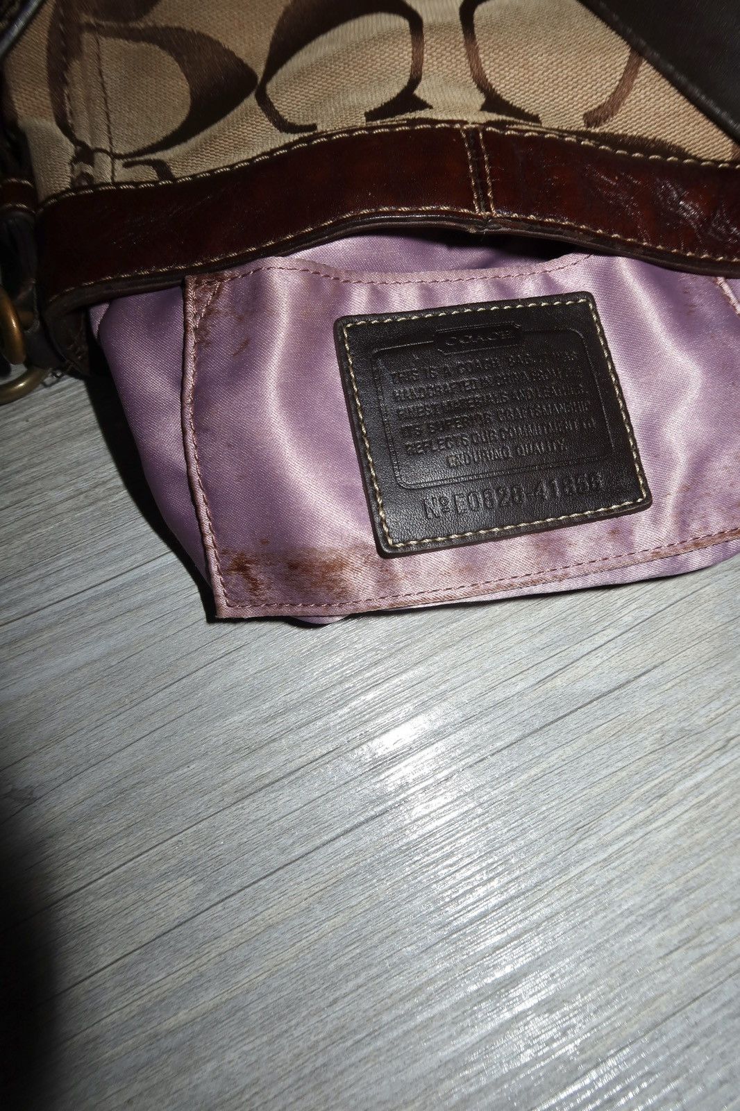 Coach × Vintage Coach Small Zoe Signature Zip Top handbag Size ONE SIZE - 7 Thumbnail