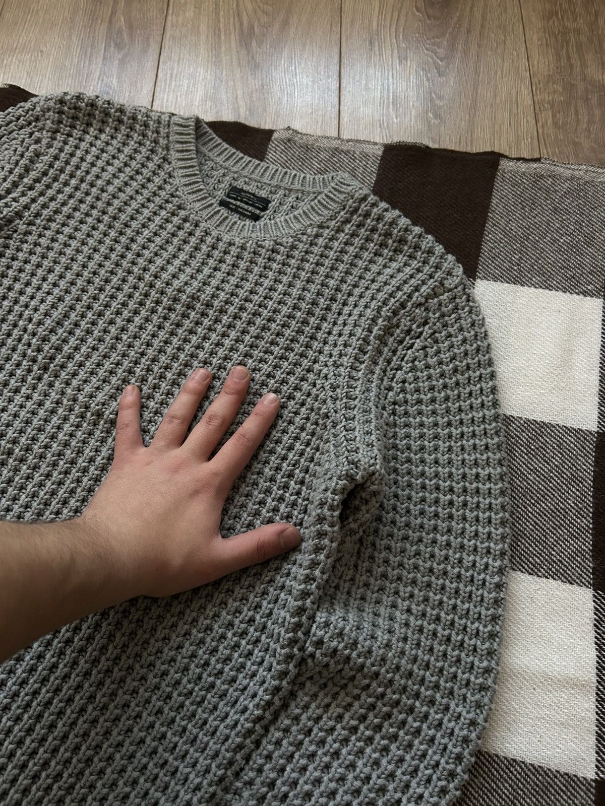 Allsaints × Japanese Brand Allsaints heavy knit-sweatshirt mens Japanese style Size US M / EU 48-50 / 2 - 2 Thumbnail