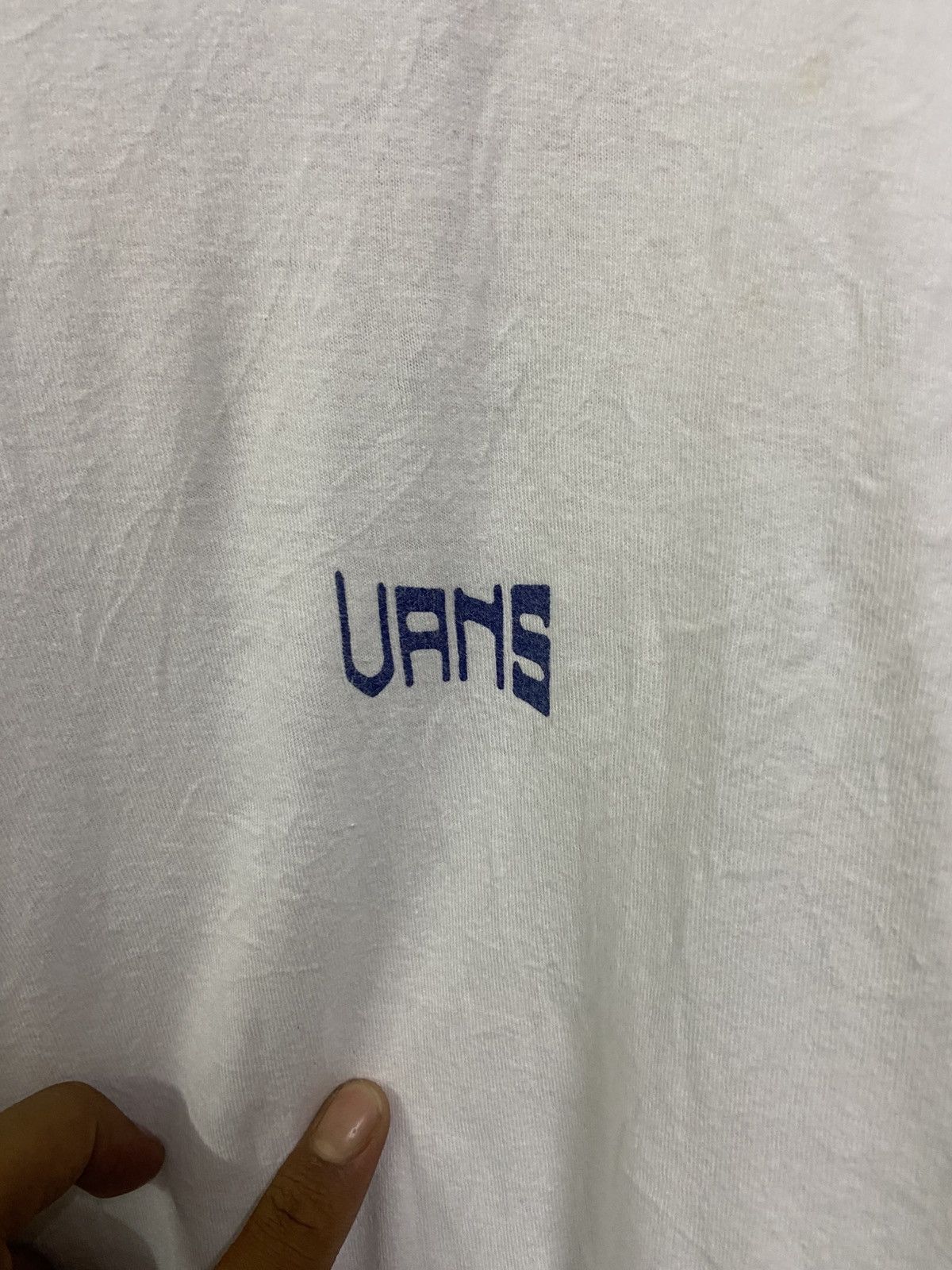 Vans Distress Vans Skull Tee Long Sleeve Size US XL / EU 56 / 4 - 2 Thumbnail