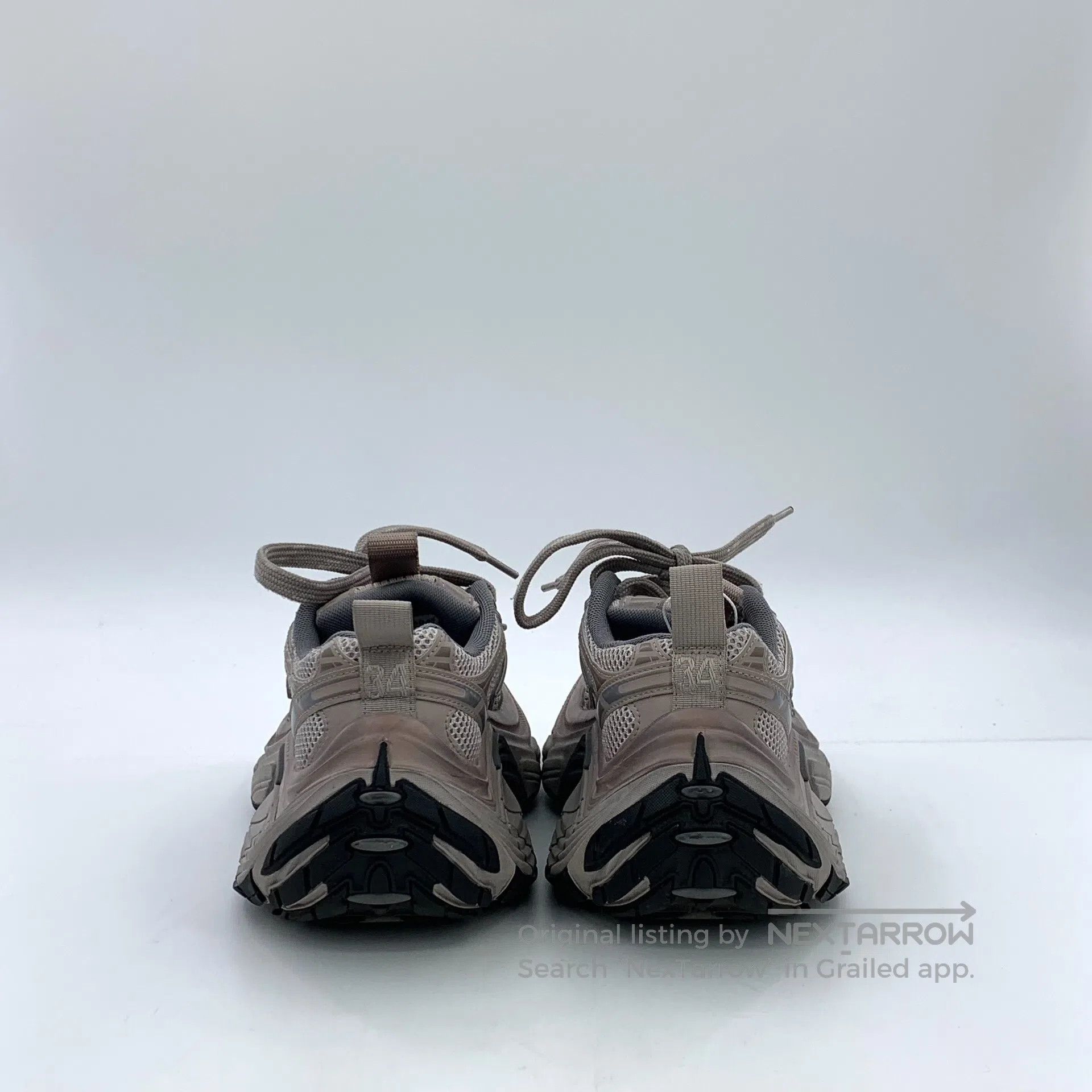 Balenciaga Balenciaga Gray distressed strap casual flat dad shoes| Size US 12 / IT 42 - 4 Thumbnail
