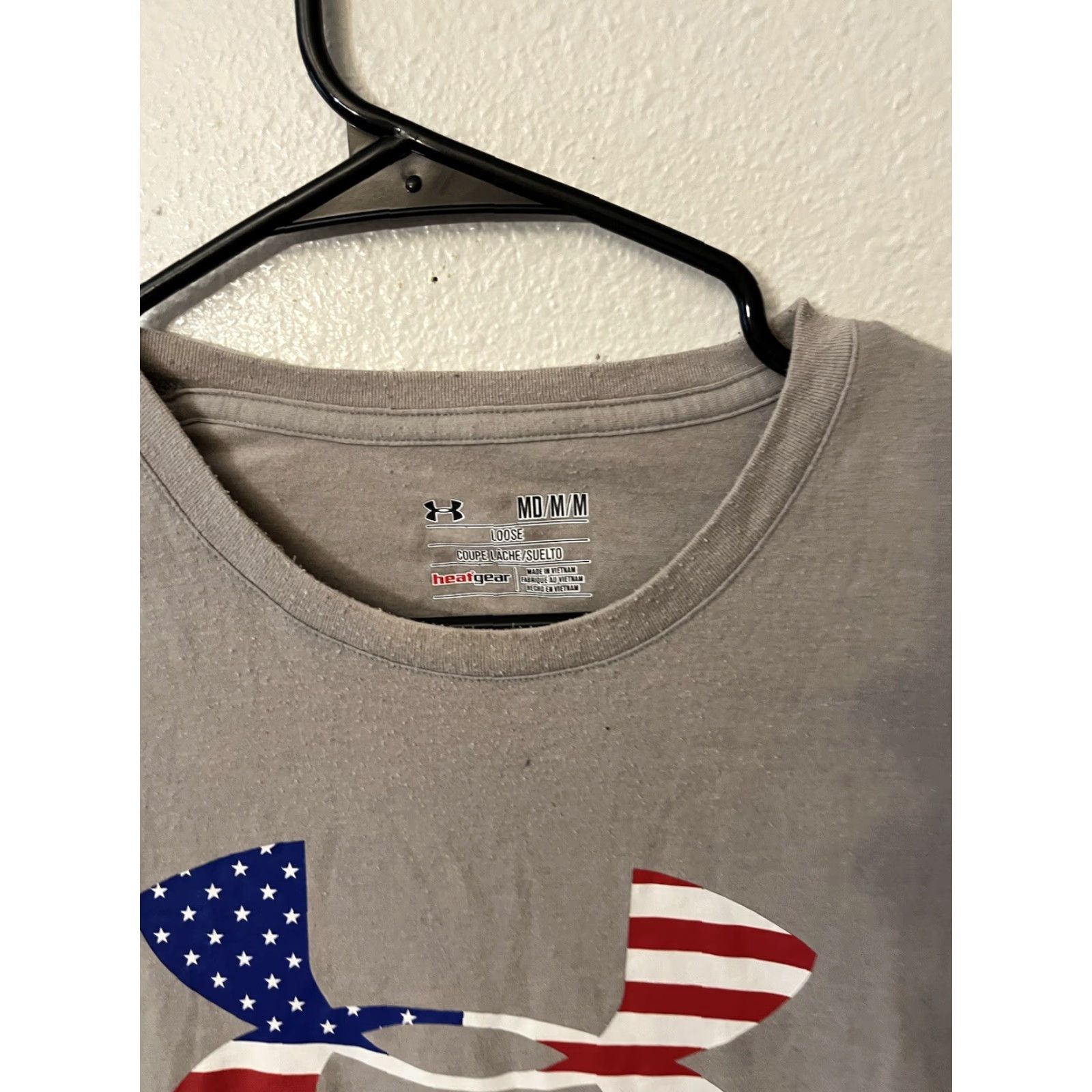 Under Armour VINTAGE Under Armour Shirt Men M Gray Crew Neck Logo Graphic Short Sleeve 2010s Mens Size US M / EU 48-50 / 2 - 2 Thumbnail
