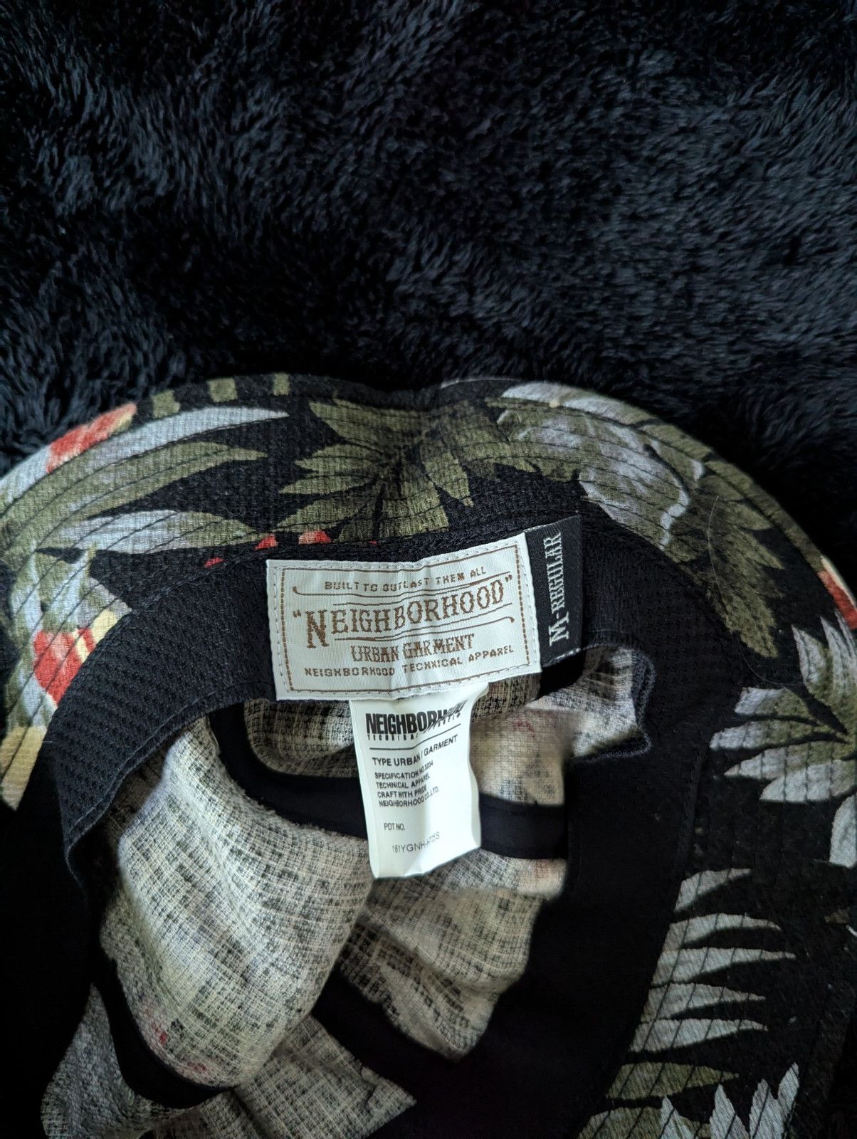 Neighborhood Hawaiian Bucket Hat (Black) Size ONE SIZE - 2 Thumbnail