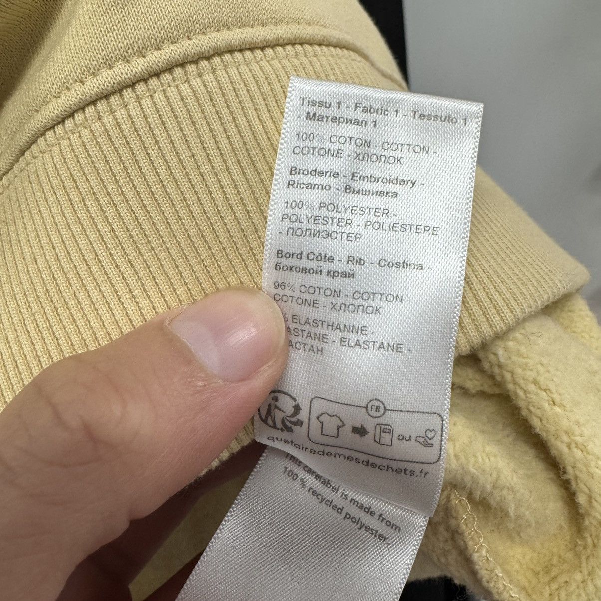 Lanvin Lanvin Logo Embroidered Drawstring Hoodie Sand Beige Size US L / EU 52-54 / 3 - 8 Thumbnail