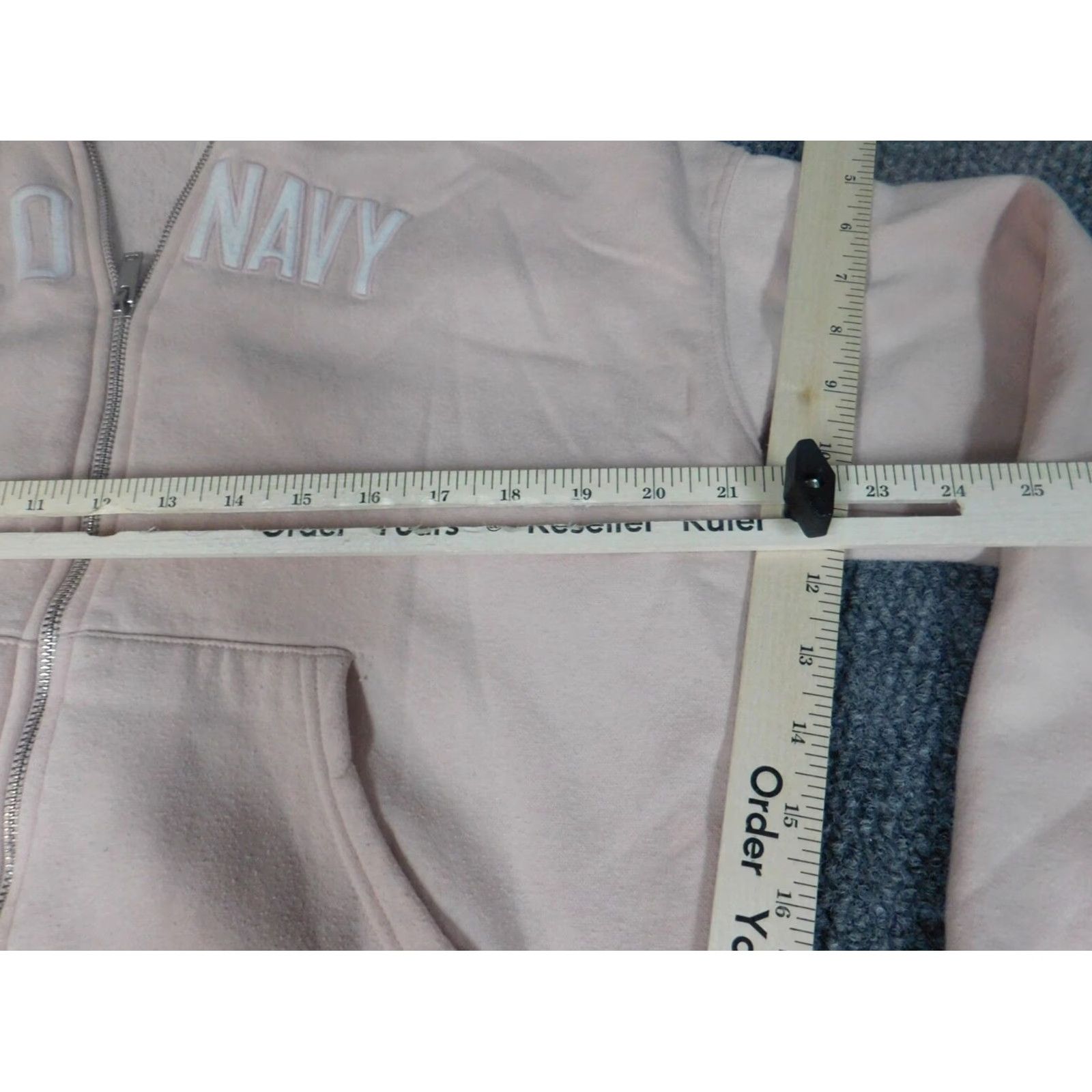 Old Navy Old Navy Womens Sweater Pullover Zip Knit Pink Small Crew Neck Puff Sleeve Bow Button Full Zip - Mens? Size S / US 4 / IT 40 - 4 Thumbnail