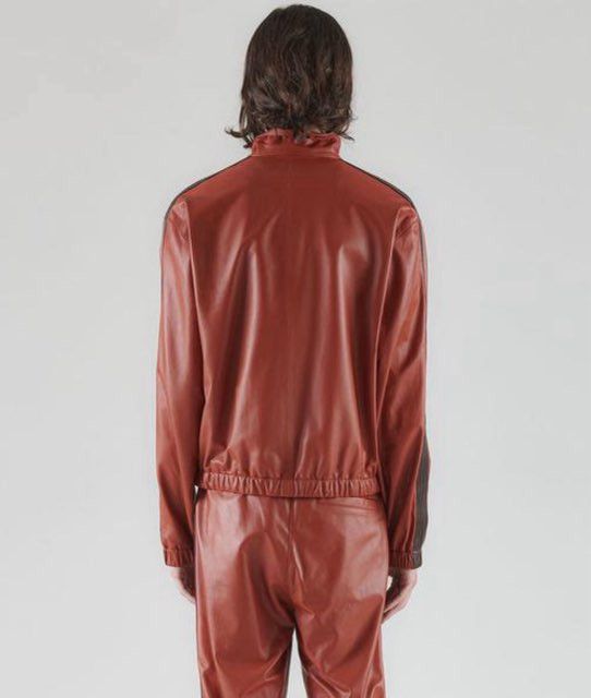 Marni o1w1db11024 Faux Lether Jacket in Red Size US M / EU 48-50 / 2 - 2 Thumbnail
