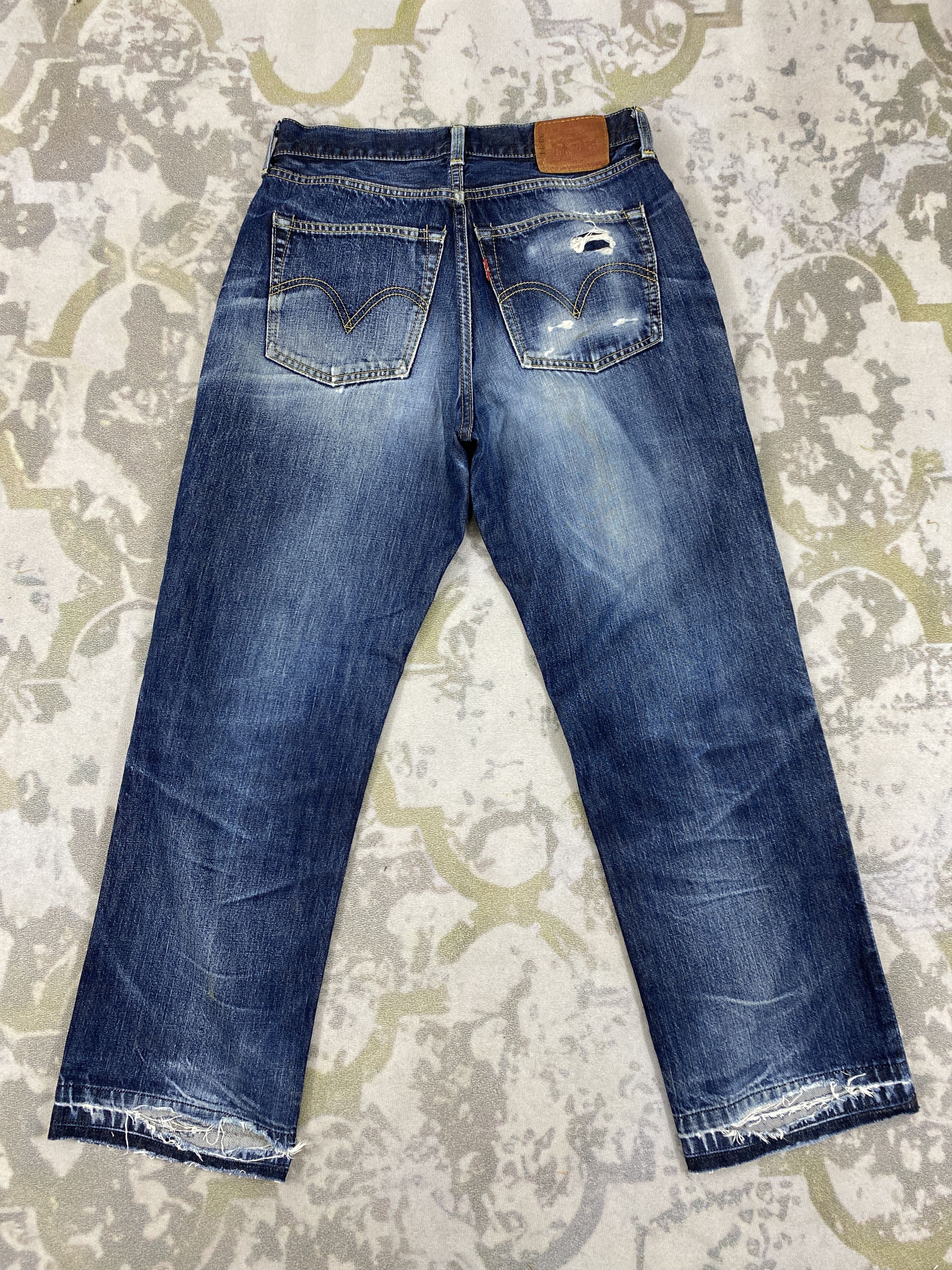 Levi's Distressed Blue Vintage Levi's 502 Jeans 31x28 Denim- JN3622 Size US 31 - 2 Thumbnail