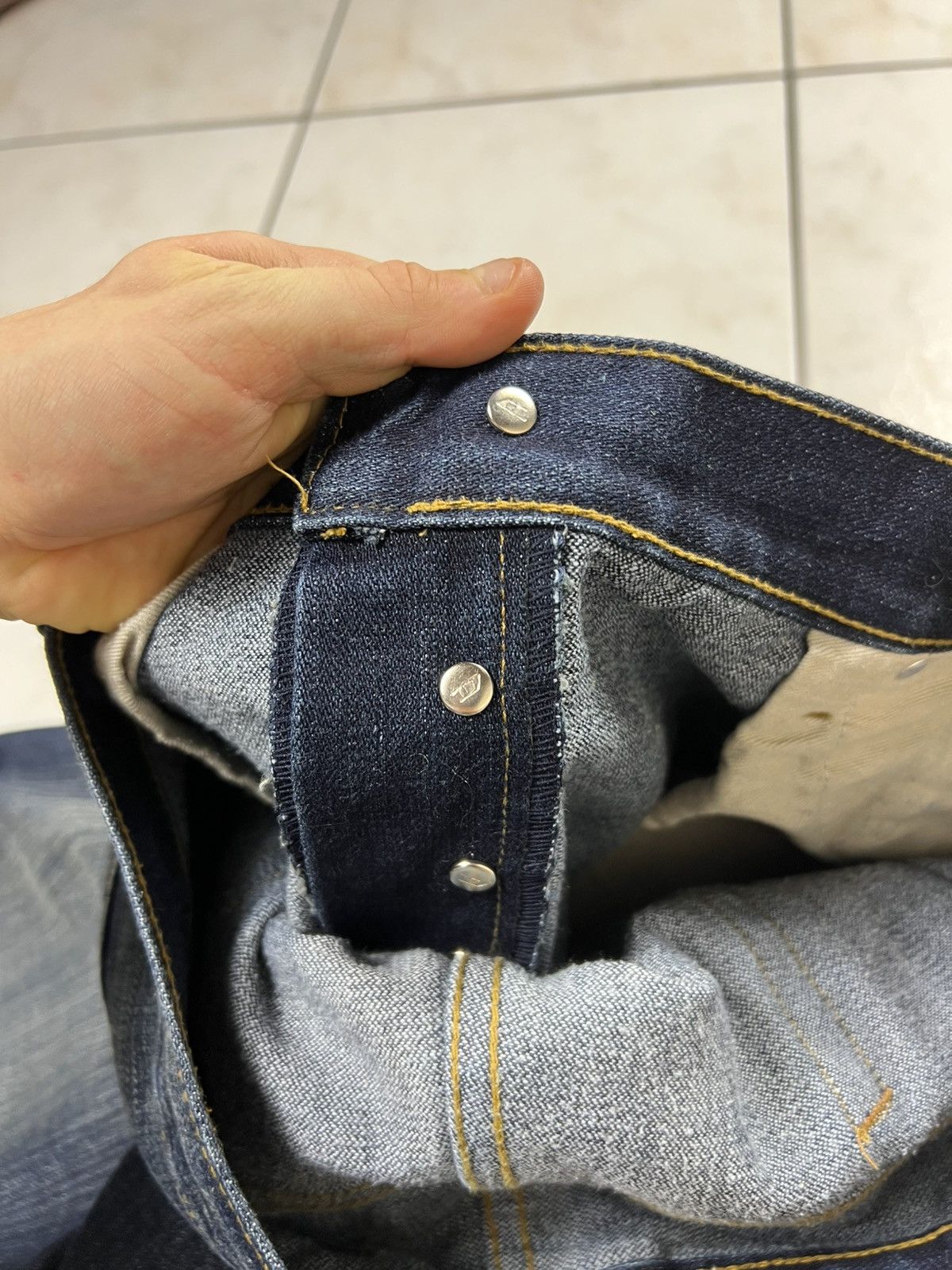 Diesel Vintage Diesel Roody raw navy distressed denim y2k jeans Size US 38 / EU 54 - 21 Thumbnail