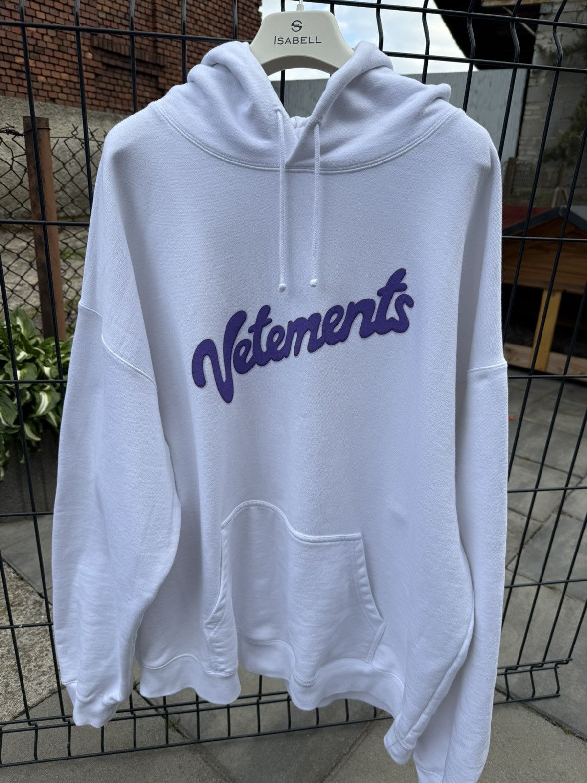 Vetements White Hoodie | Grailed