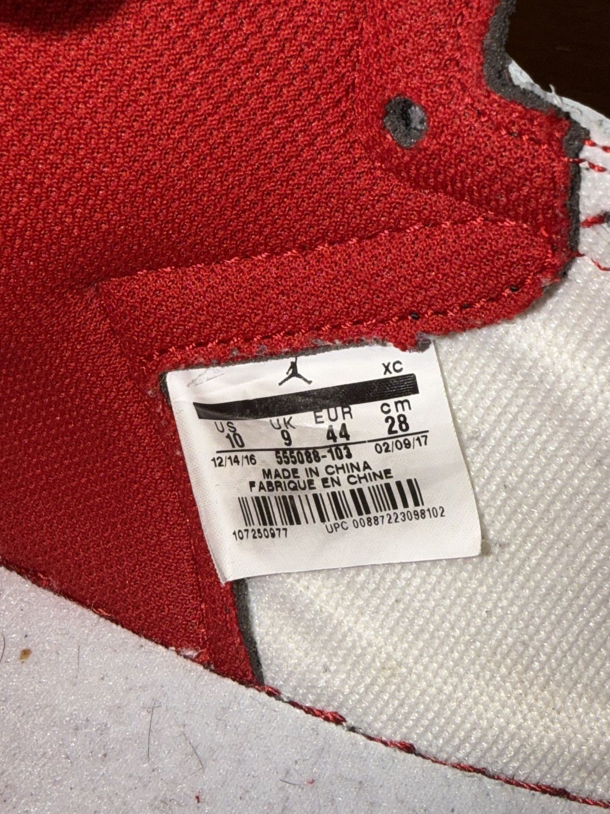 Nike Air Jordan 1 Retro High OG Metallic Red size 10 Size US 10 / EU 43 - 11 Thumbnail