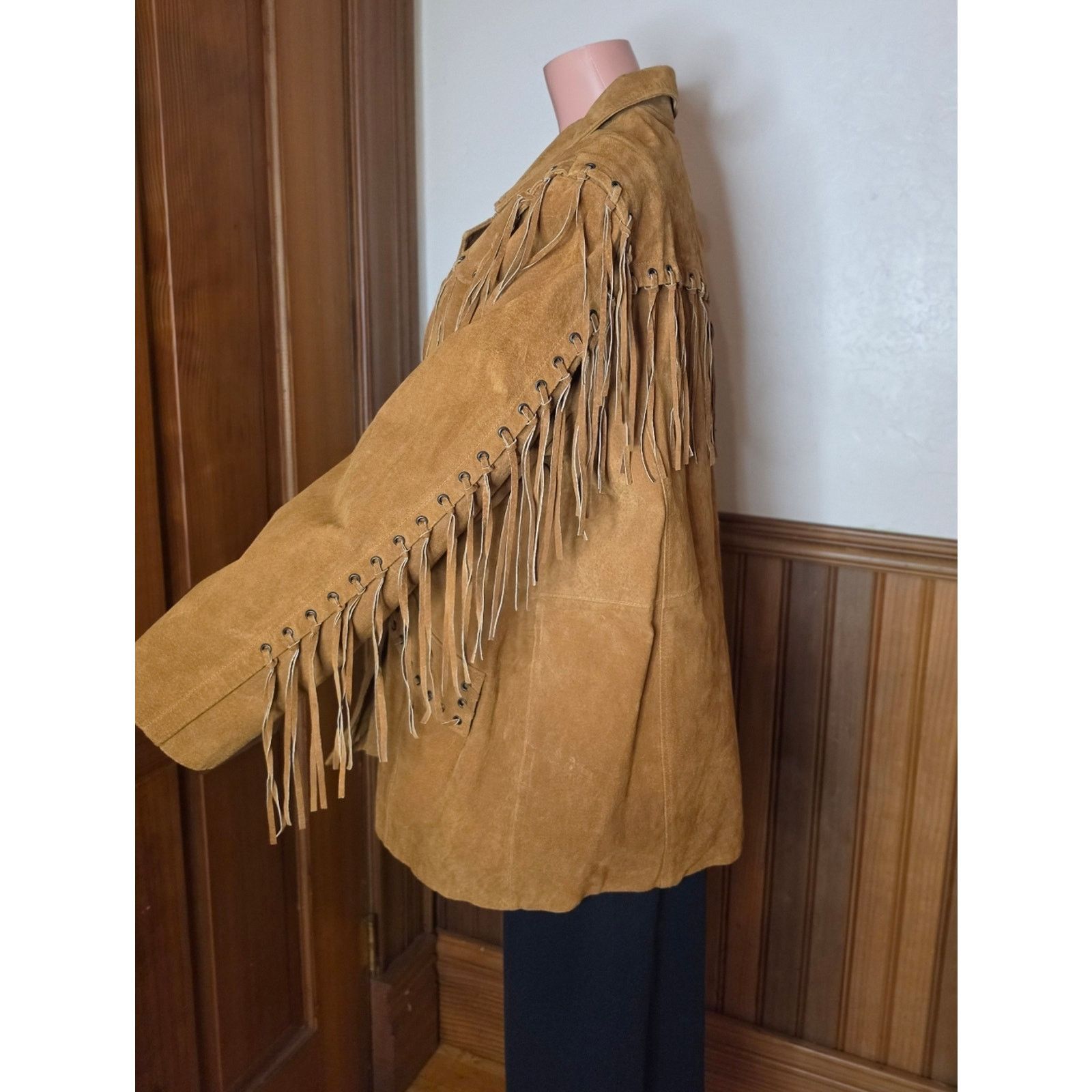 Excelled NWOT Excelled Collection Fringe Suede Coat 3XL Size 3XL / US 20-22 - 4 Thumbnail