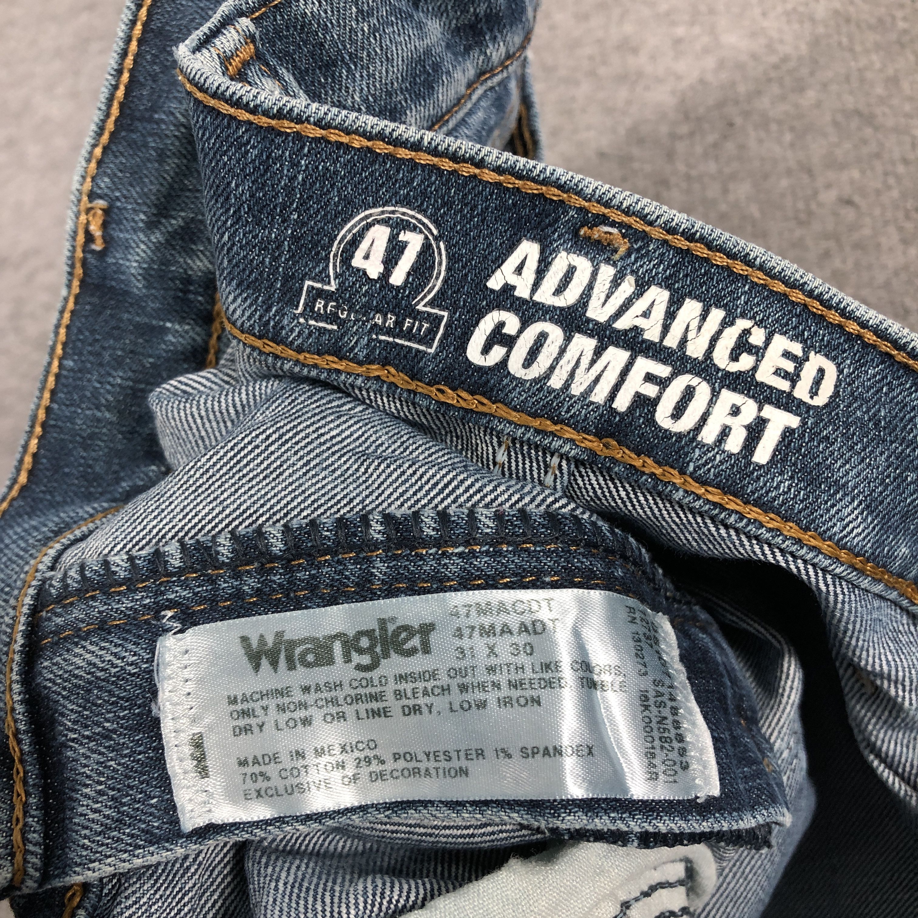 Vintage × Wrangler Vintage Wrangler Advanced Comfort Jeans L942 Size US 32 / EU 48 - 11 Thumbnail
