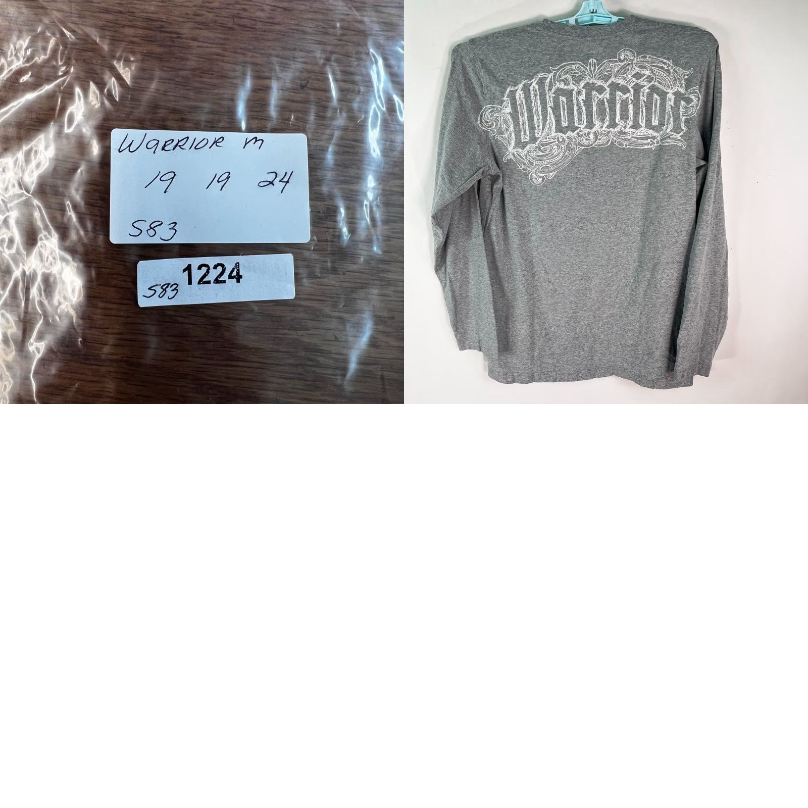 Kodak Warrior Mens Graphic Print T-Shirt Gray Long Sleeve Size M Size US XS / EU 42 / 0 - 8 Thumbnail