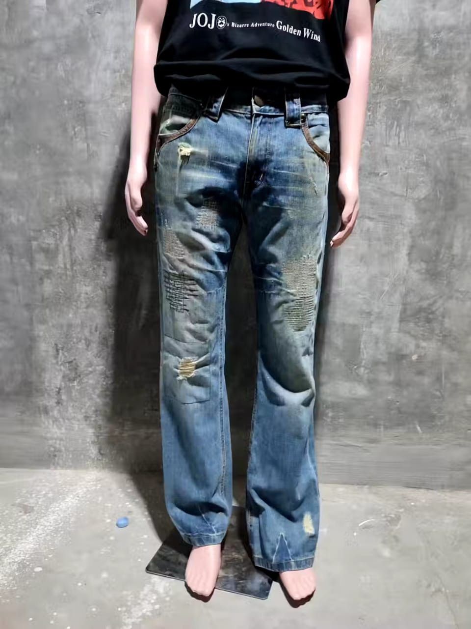 Japanese Brand Big Train Japanese Distressed Denim | Grailed