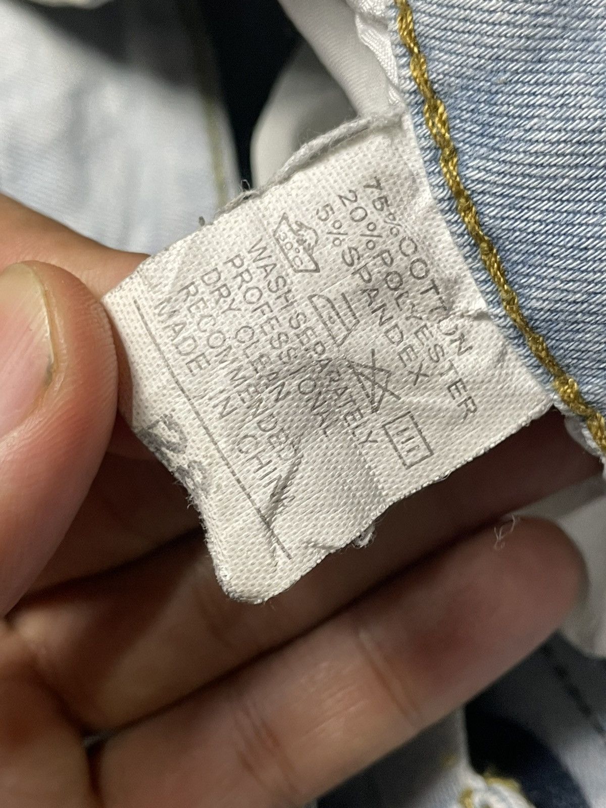 Japanese Brand × Vintage Lands Of Nostalgia Distressed Denim Jeans (92) Size US 30 / EU 46 - 10 Thumbnail