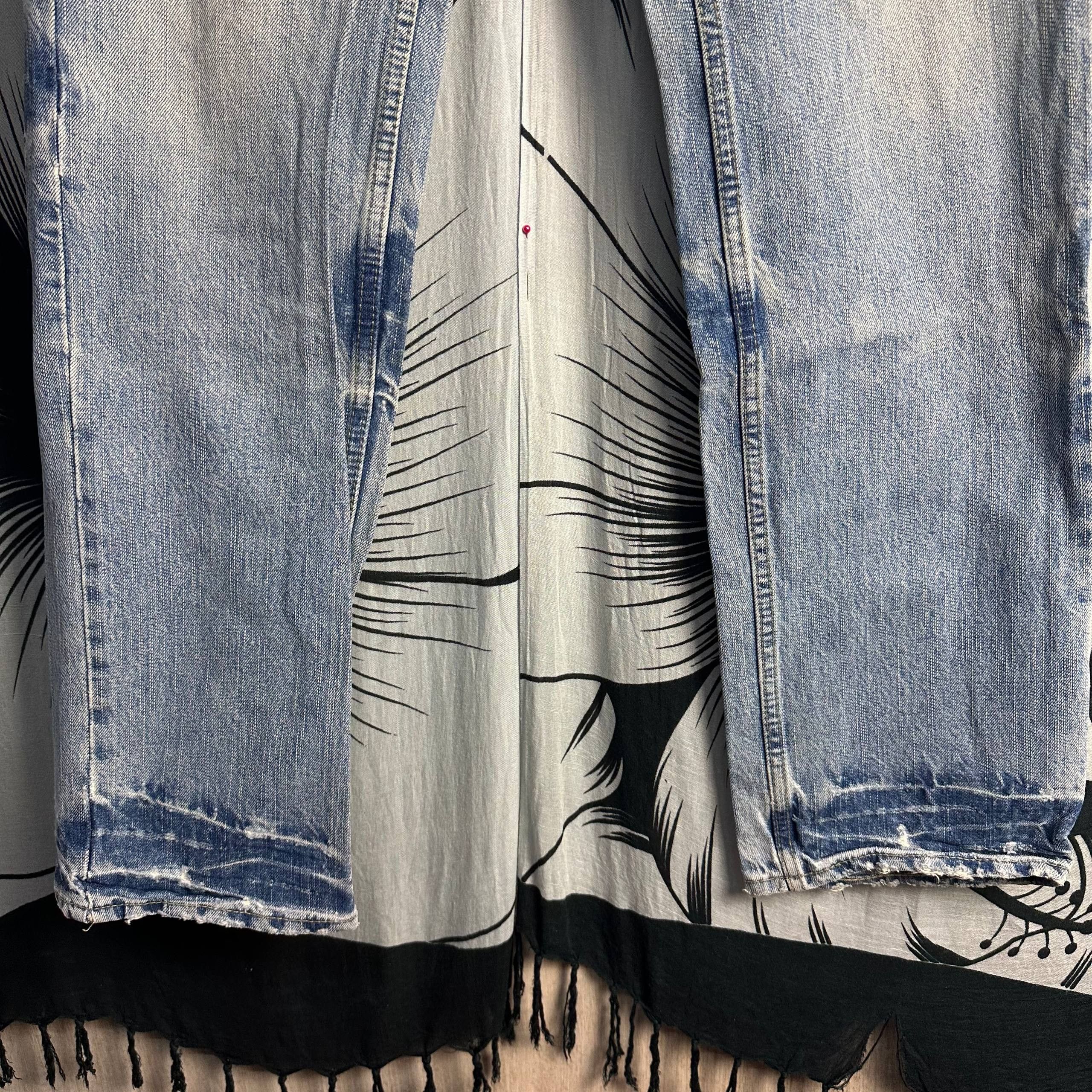 PPFM 2000s PPFM Punk Distressed Denim Pant Size US 32 / EU 48 - 7 Thumbnail