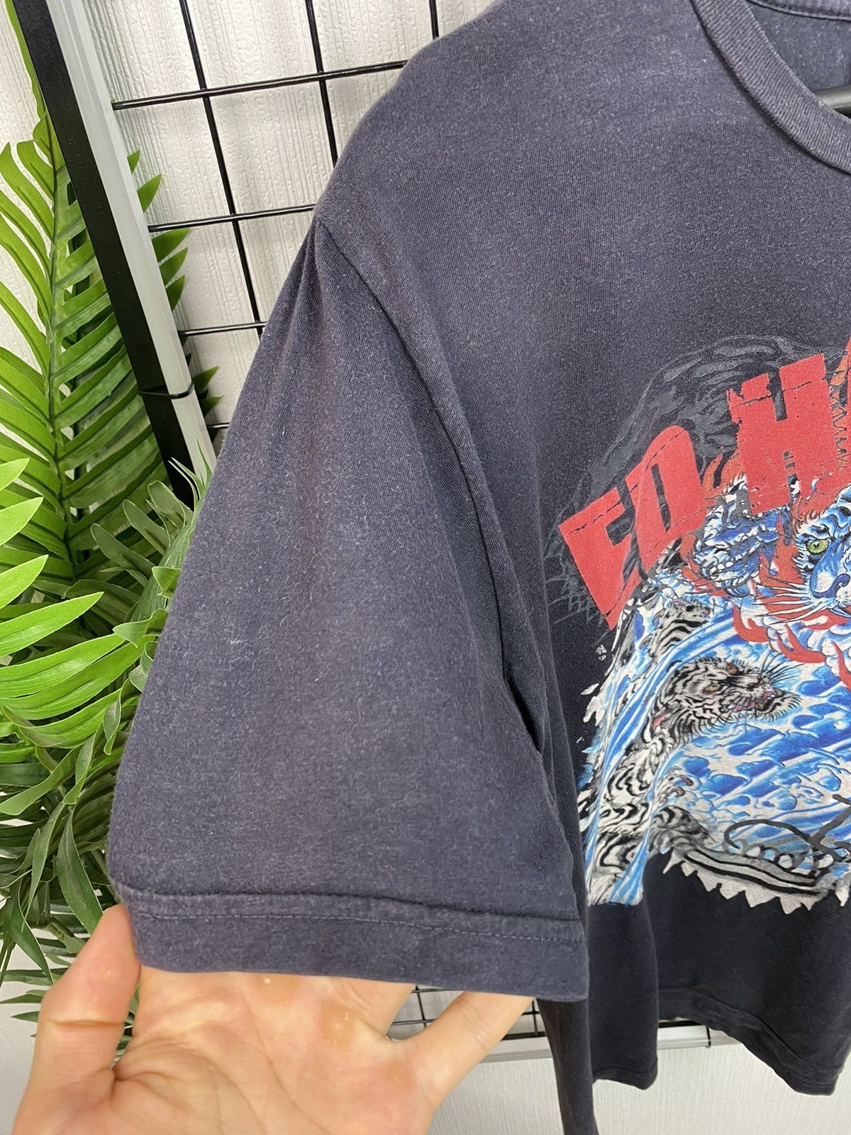 Christian Audigier × Ed Hardy × Vintage Ed Hardy Tiger Print T Shirt Christian Audigier tee Men’s L Size US L / EU 52-54 / 3 - 18 Thumbnail