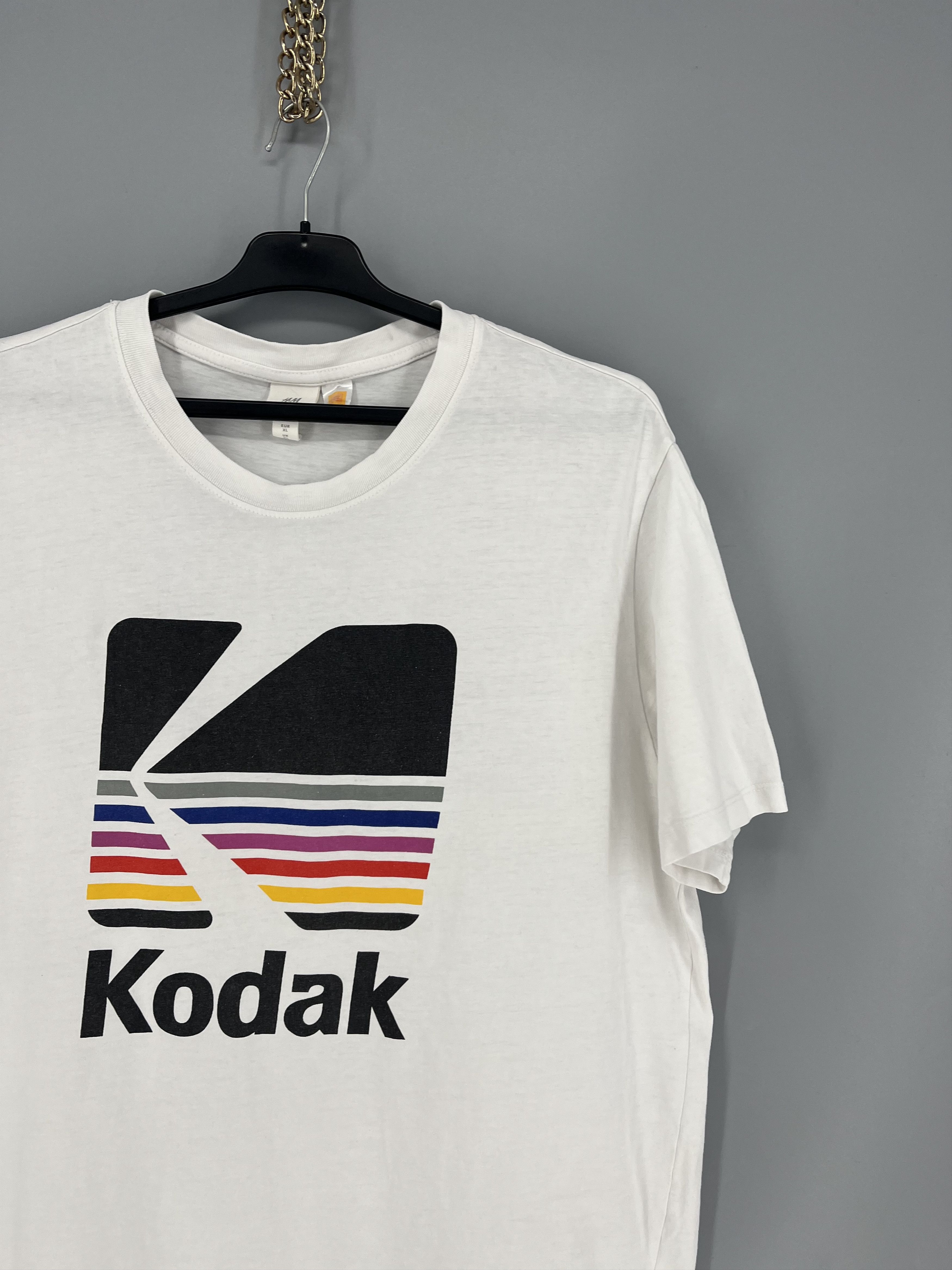 Kodak H&M~Kodak “A Kodak Moment” Men’s White T-Shirt Size XL Size US M / EU 48-50 / 2 - 5 Thumbnail