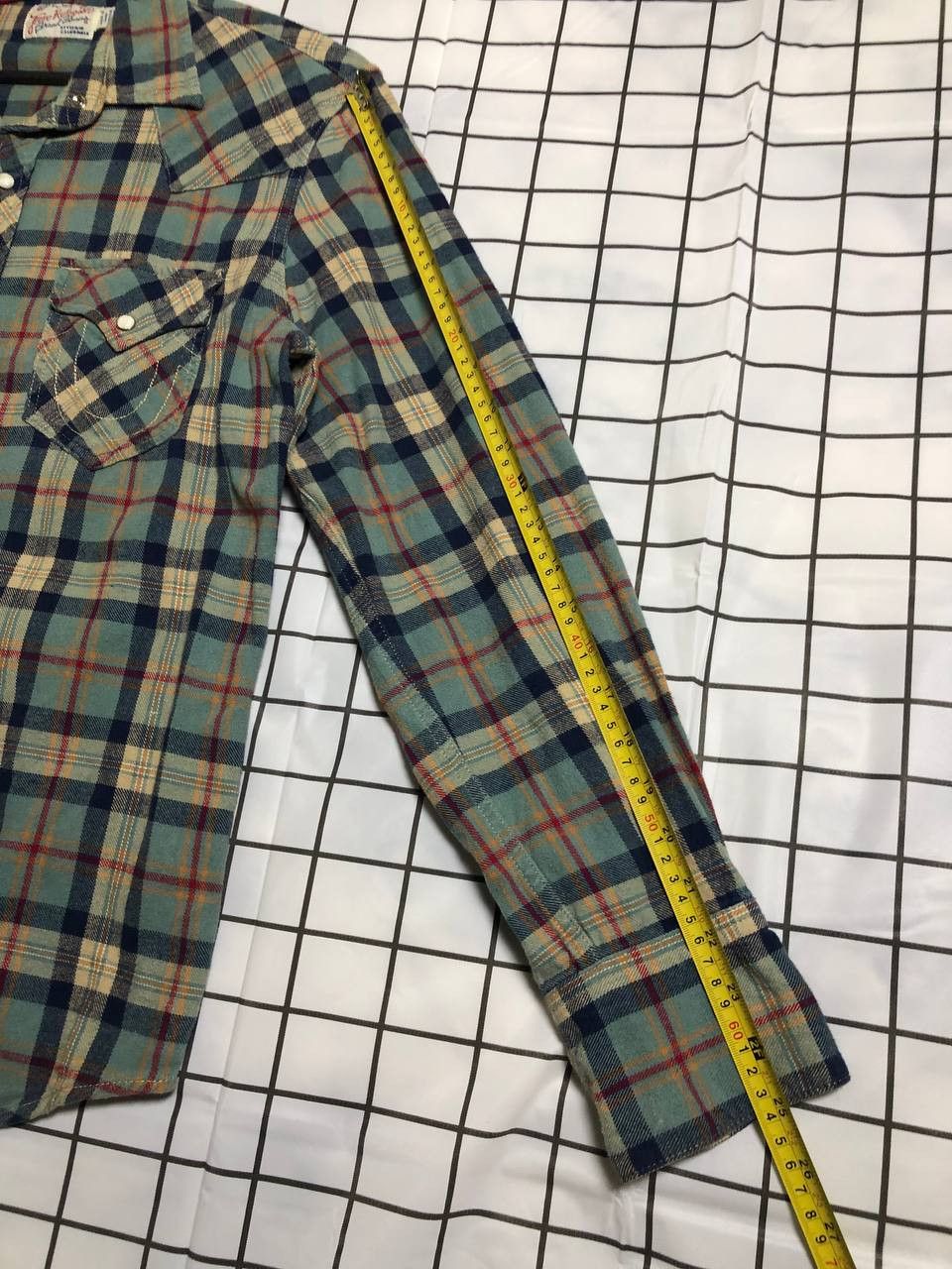 True Religion True Religion Check Cotton Flannel Western Cut Sport Shirt Size US L / EU 52-54 / 3 - 7 Thumbnail