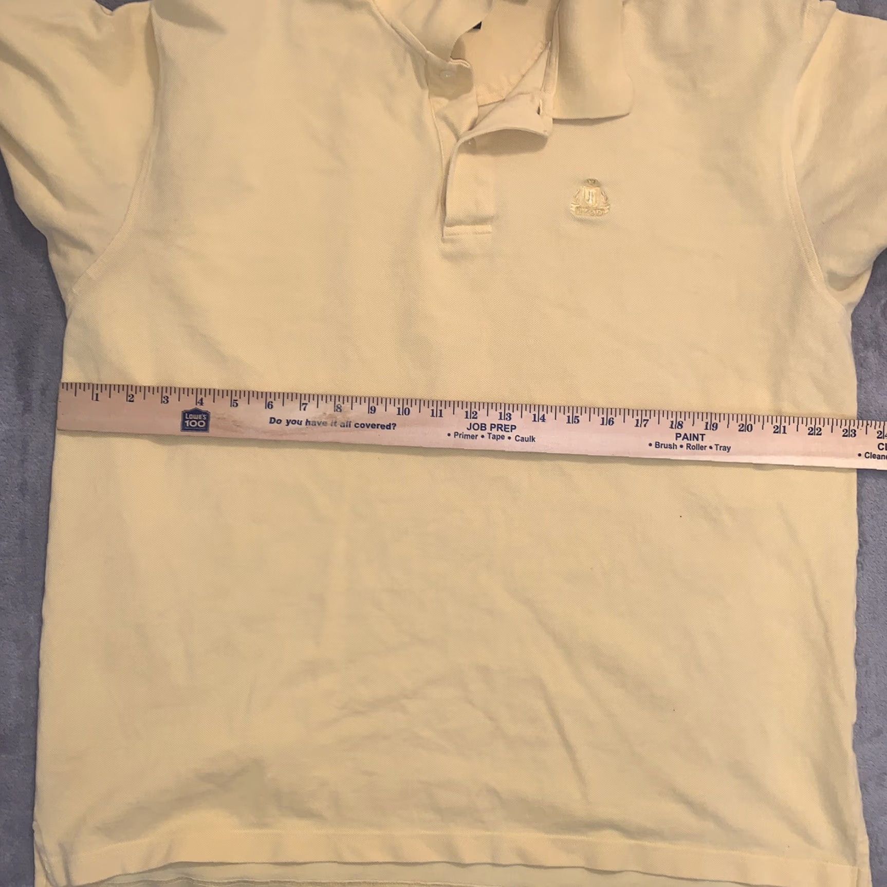 Izod IZOD Polo Men's XL Athletic Yellow Silk Wash Casual Classic Golf Shirt Mens Size US XL / EU 56 / 4 - 5 Thumbnail