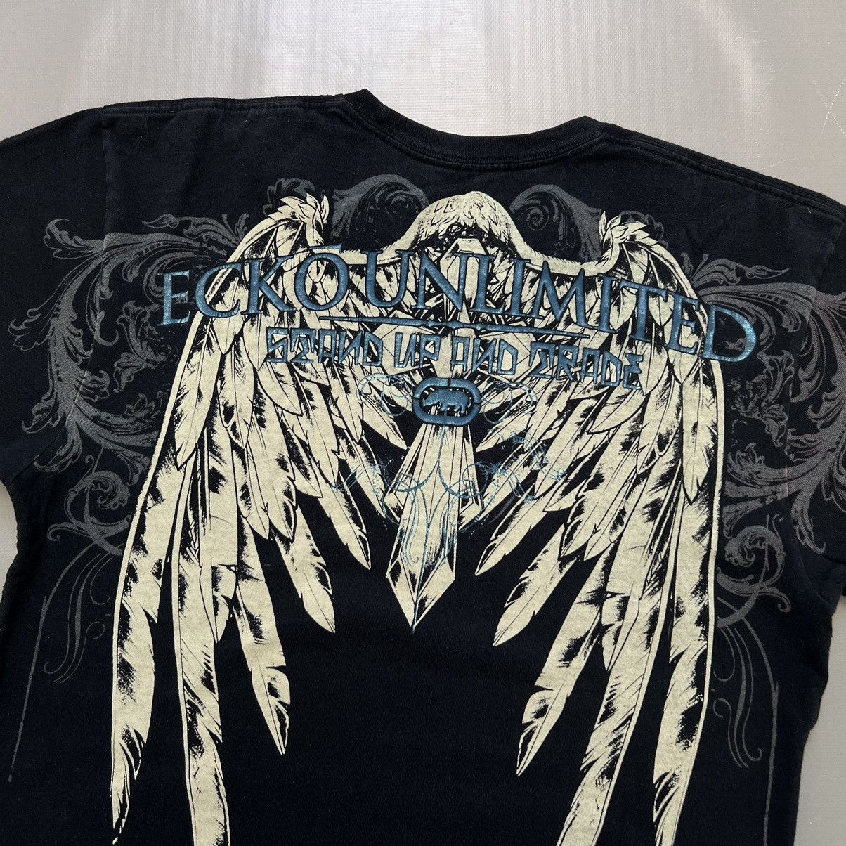 Affliction × Ecko Unltd. × Vintage Ecko Unltd x MMA Cyber Reversed Logo T Shirt Size L Size US L / EU 52-54 / 3 - 6 Thumbnail
