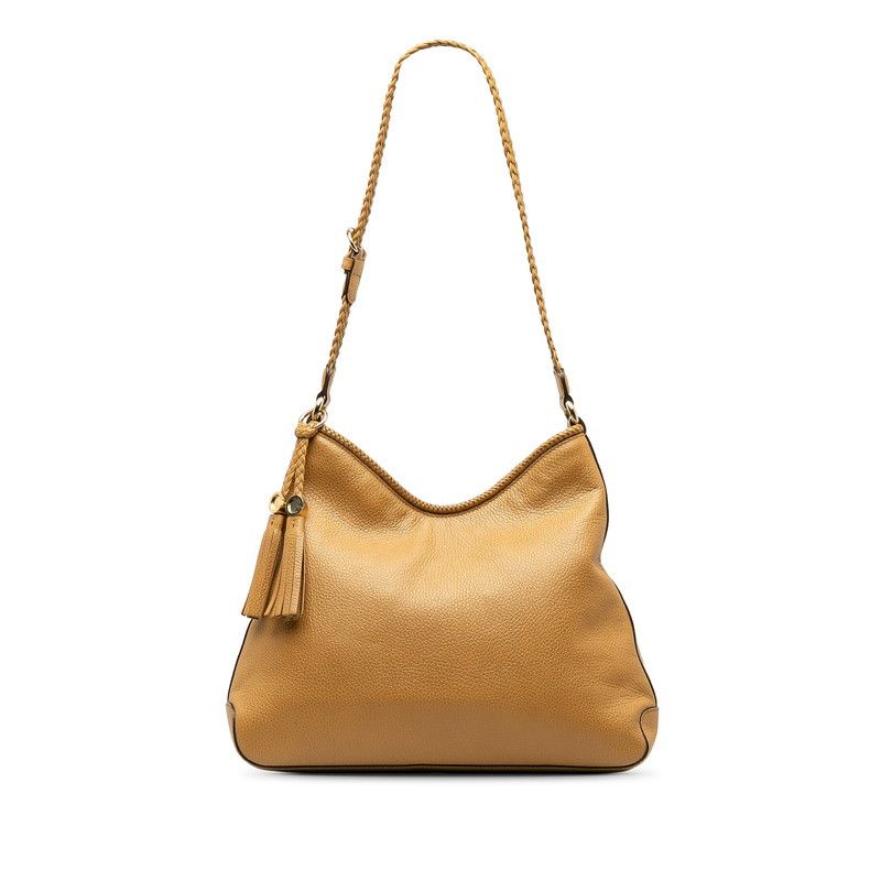 image of Gucci Leather Shoulder Bag in Brown, Women's