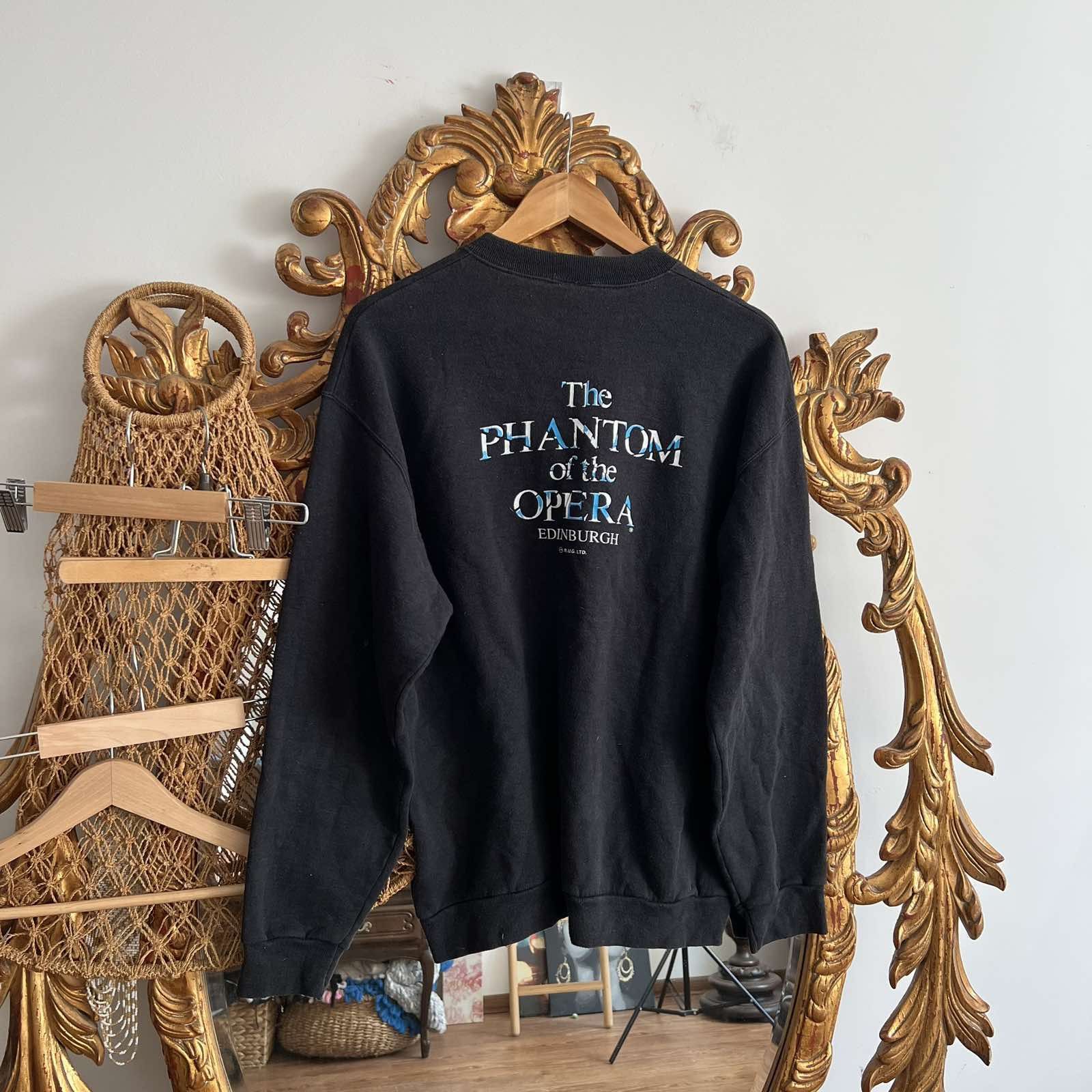 Vintage Vintage 1986 phantom of the opera crewneck Sz XL Size US L / EU 52-54 / 3 - 2 Thumbnail