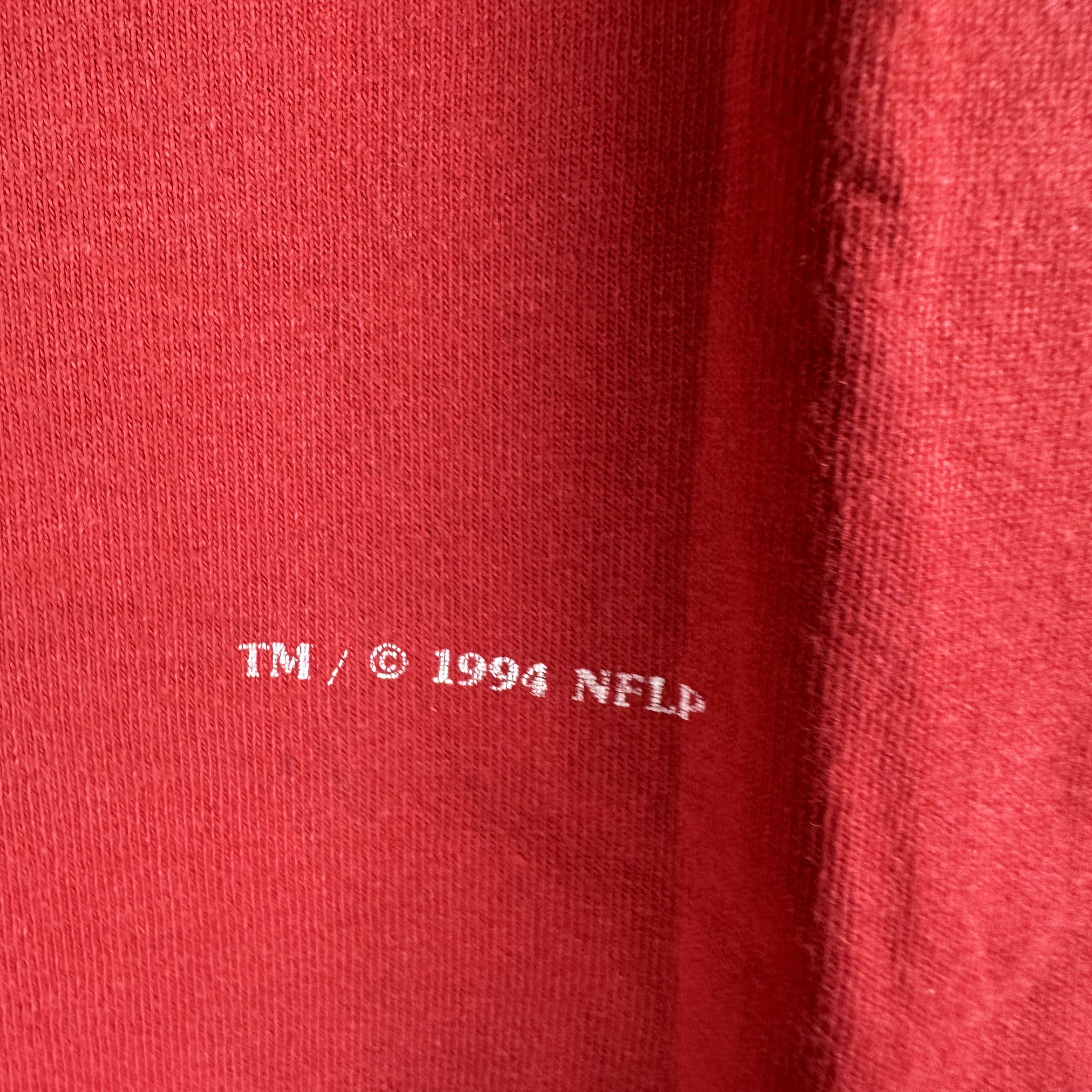 Vintage ​​​​1994 San Francisco 49ers NFL Nutmeg Large T-Shirt Size US L / EU 52-54 / 3 - 3 Thumbnail