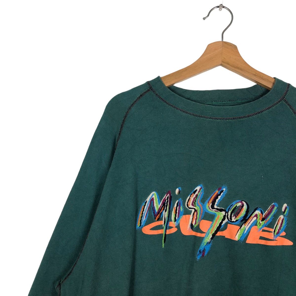 Missoni 🔥90’s Vintage Missoni Club Crewneck Sweatshirt Big Logo Size US M / EU 48-50 / 2 - 6 Thumbnail