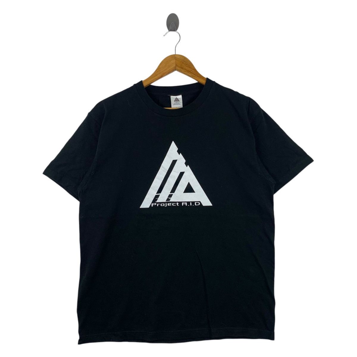 Vintage PROJECT R.I.D Anime Figure Logo Print Black Short Shirt Size US L / EU 52-54 / 3 - 1 Thumbnail