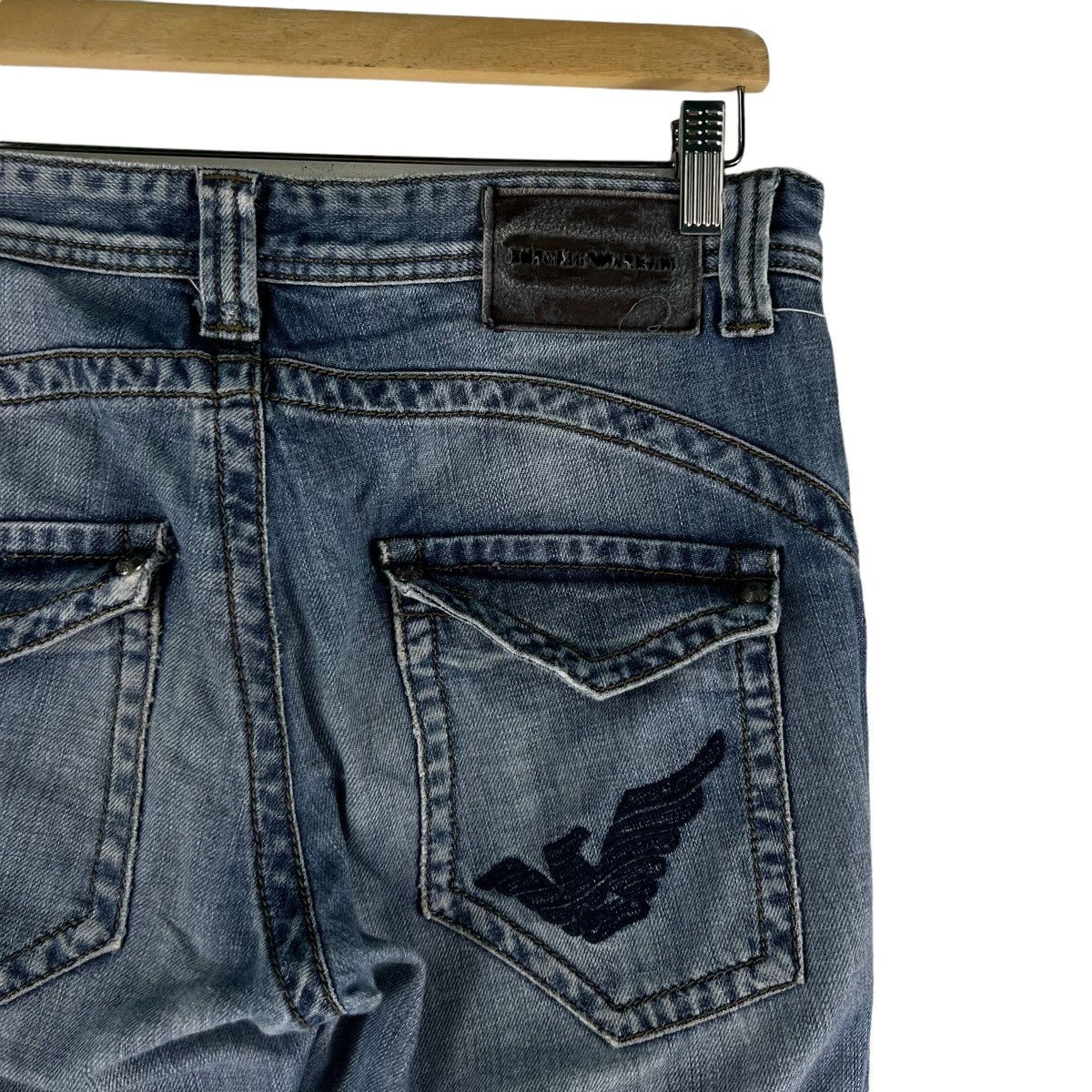 Emporio Armani 🔥VTG BIKER DENIM JEANS EMPORIO ARMANI JOSH COLLECTION Size US 38 / EU 54 - 9 Thumbnail