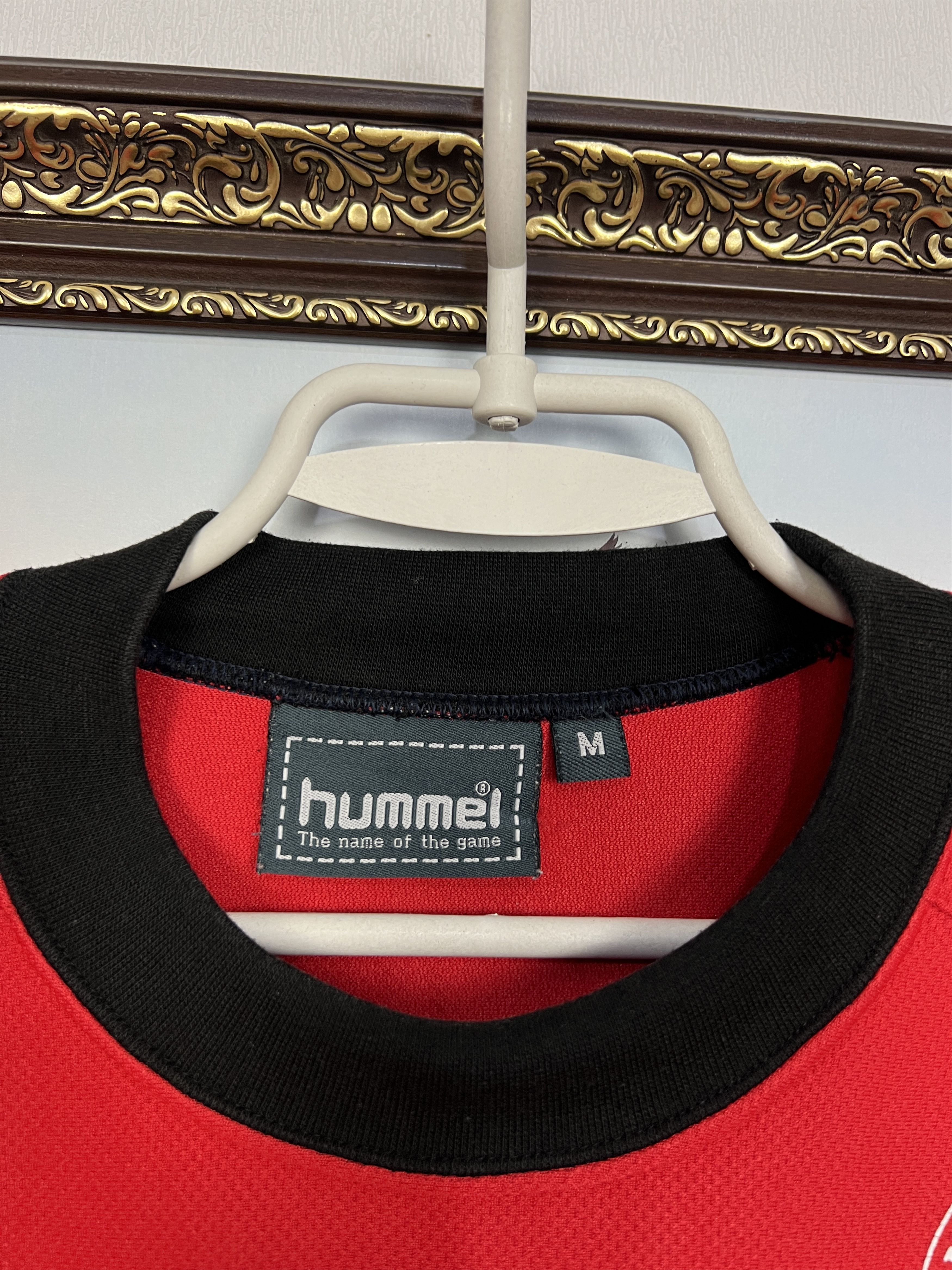 Hummel Denmark Football Sweatshirt Soccer Crewneck Track Top Size US M / EU 48-50 / 2 - 6 Thumbnail